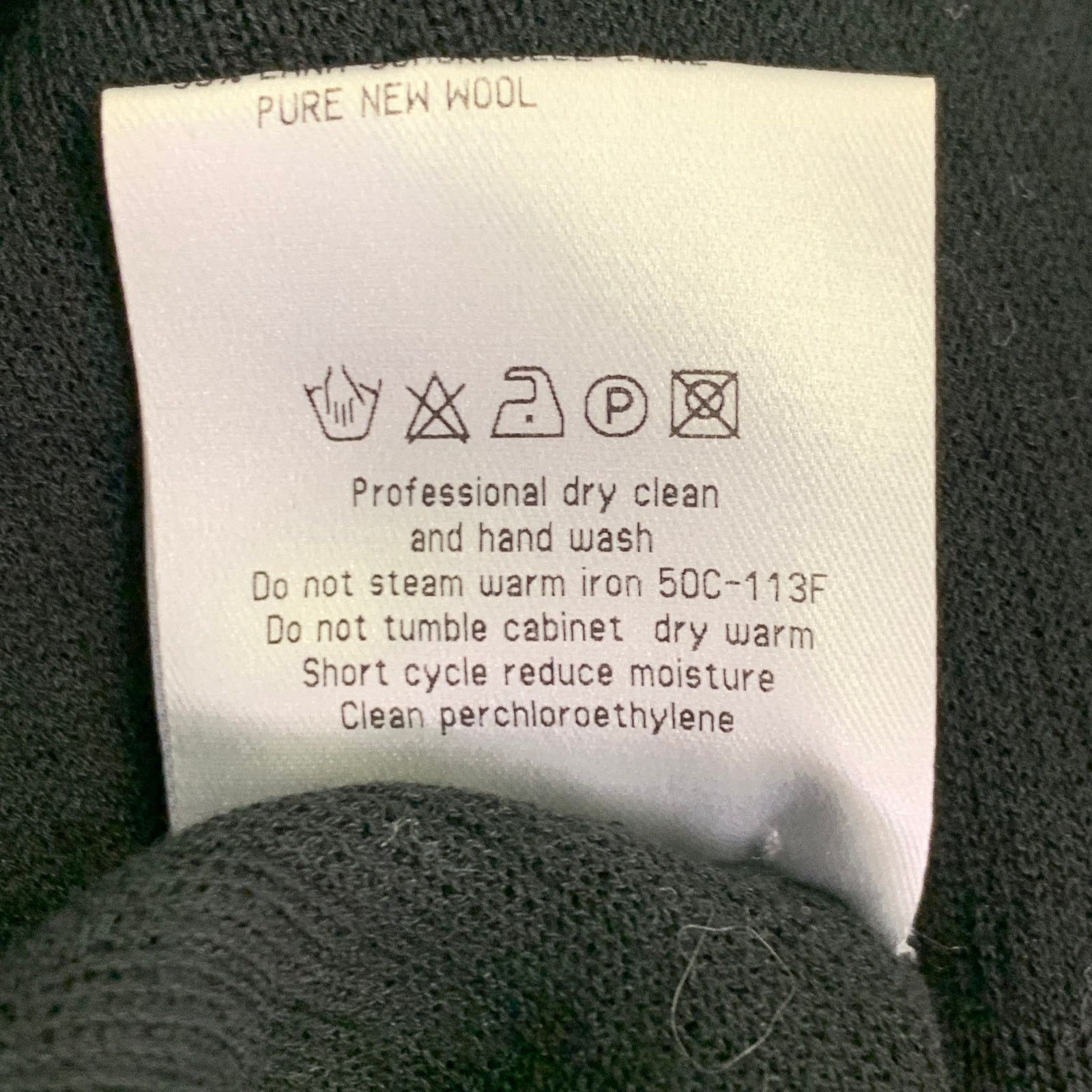 Calvin Klein CALVIN KLEIN Black Knit Viscose Virgin Wool T-shirt Size US S / EU 44-46 / 1 - 7 Thumbnail