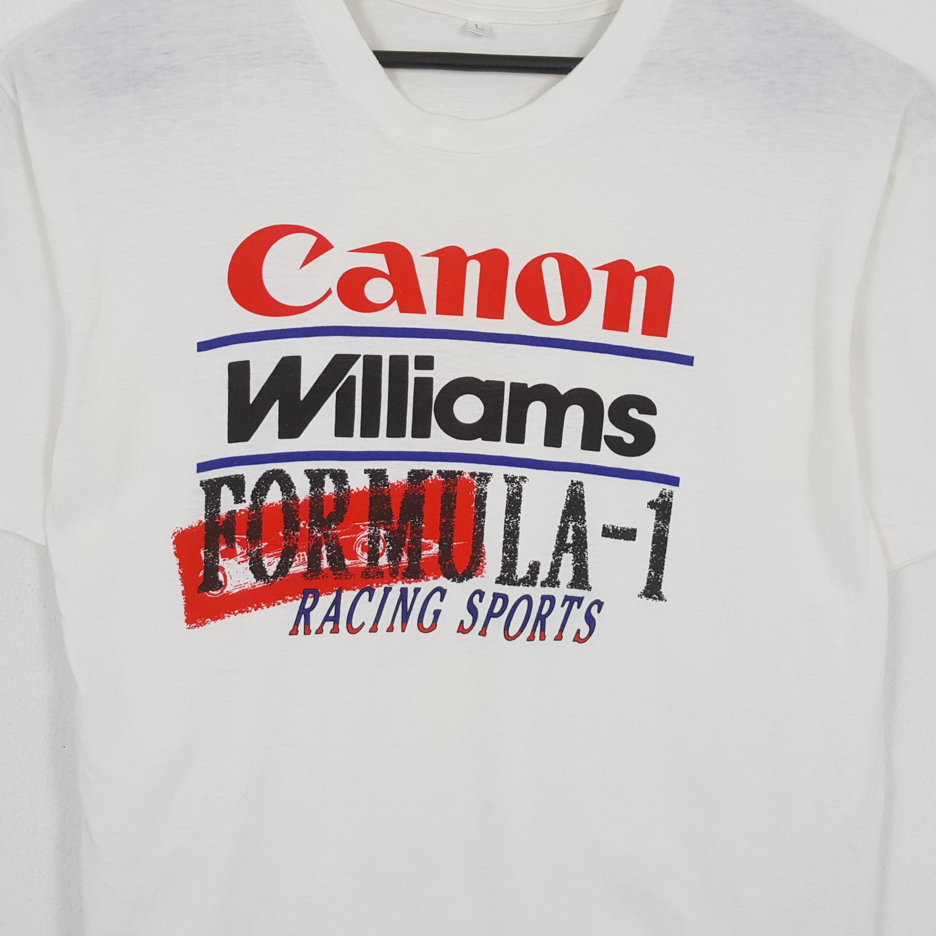 Canon × Vintage CANON WILLIAMS FORMULA 1 Racing Sports Tshirt Size US L / EU 52-54 / 3 - 2 Thumbnail