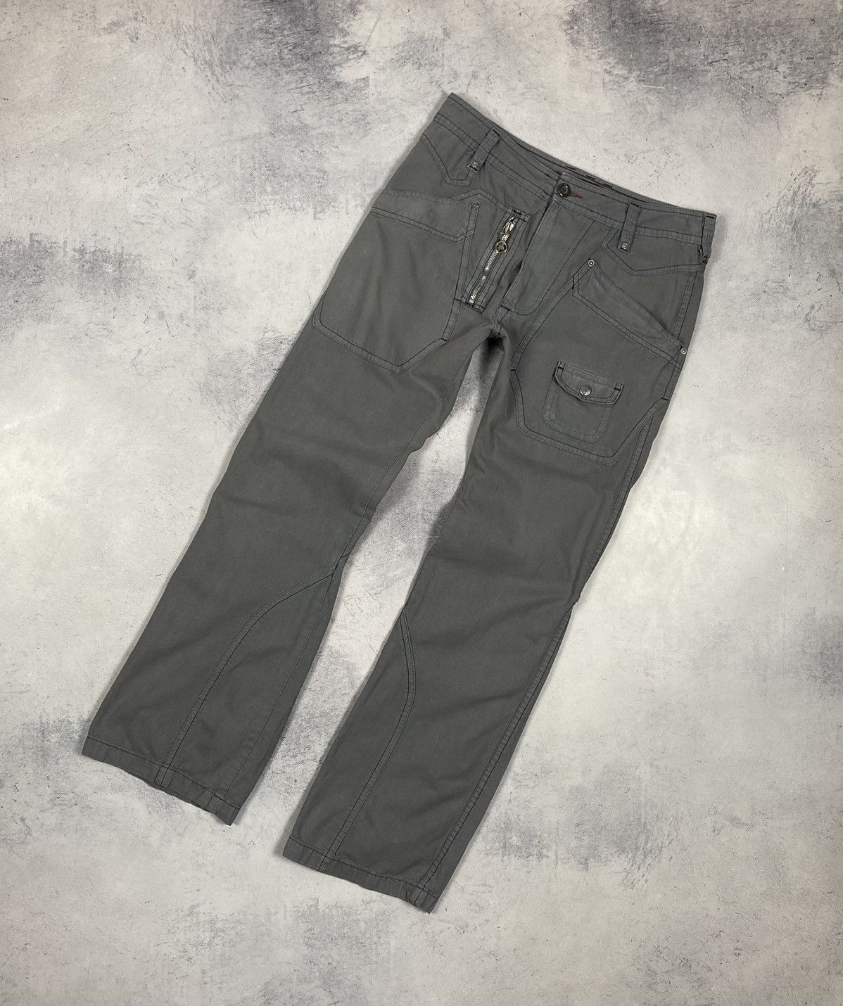 Diesel Diesel Men’s Utility Multi Pocket Avant-Garde Cargo Pants Size US 29 - 2 Thumbnail