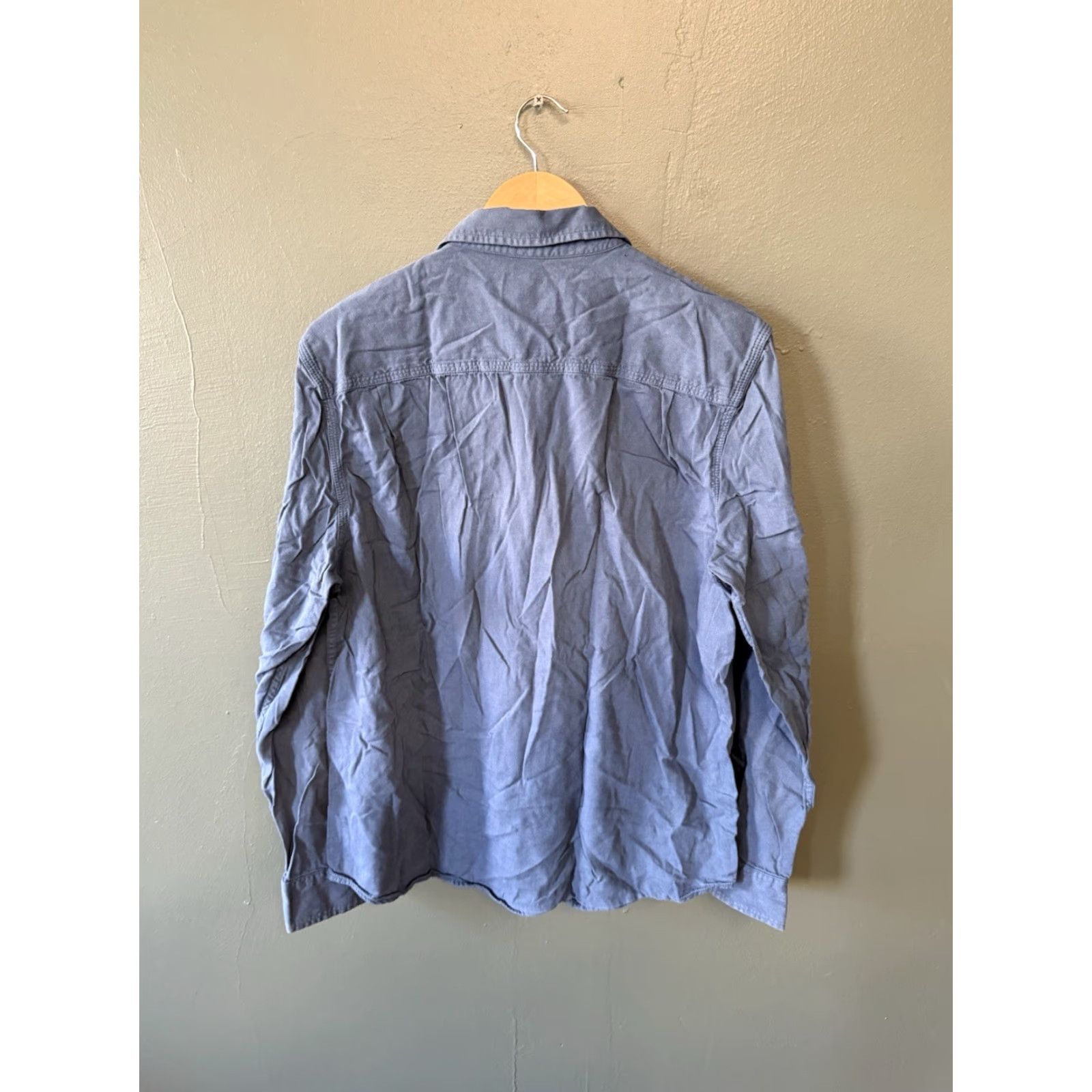 Lucky Brand Lucky Brand Mens Blue Long Sleeve Double Pocket Button Up Shirt Size Large Size US L / EU 52-54 / 3 - 2 Thumbnail