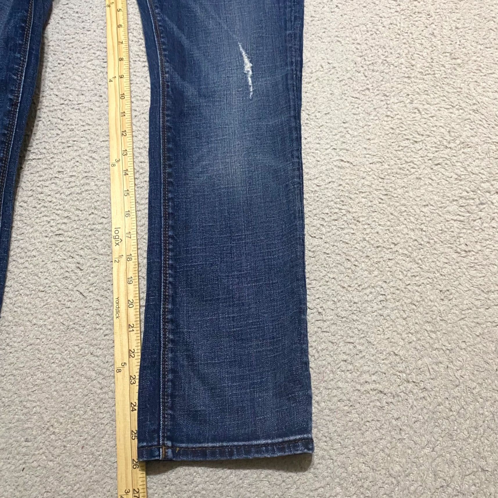 Cult Of Individuality Cult of Individuality Rogan Jeans Capri Women 28 Blue Distressed Low Rise Denim 5-Pocket Solid N/A 2859 Size 28" / US 6 / IT 42 - 7 Thumbnail