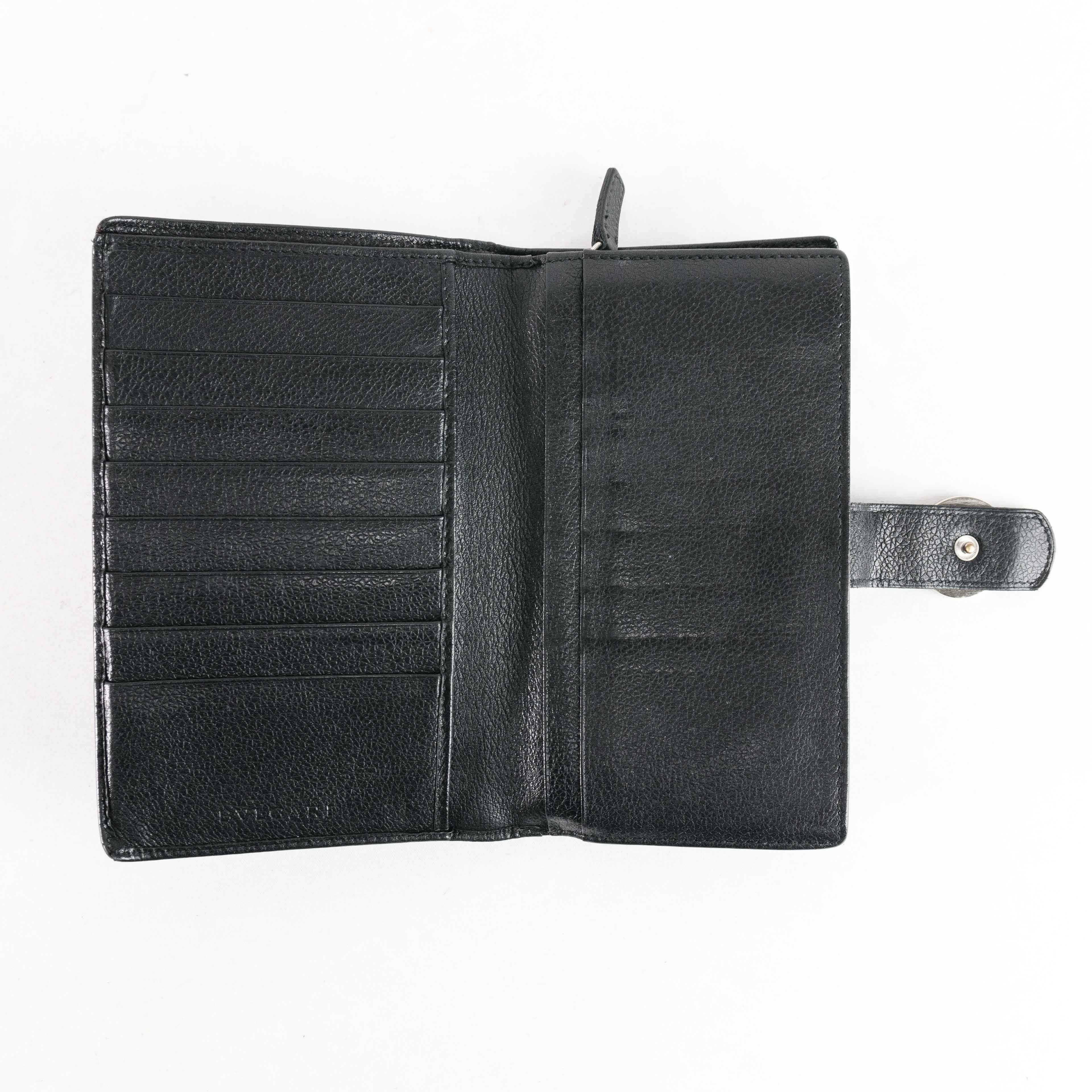 Bvlgari BVLGARI Black Leather Bi-fold Continental Wallet Size ONE SIZE - 13 Thumbnail