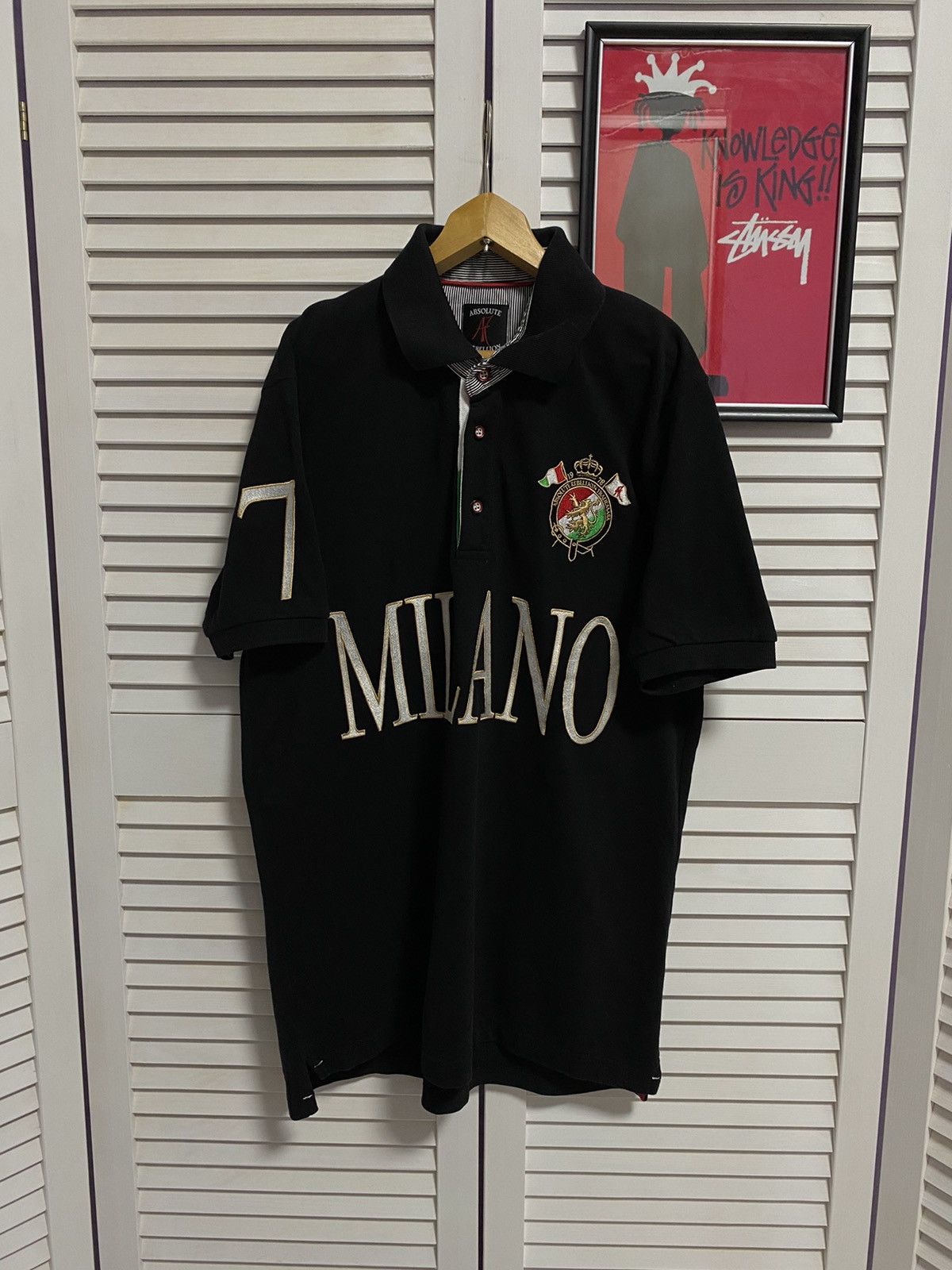 Vintage Polo Styled Ralph Lauren Chief Keef Milano Number Logo City Size US L / EU 52-54 / 3 - 1 Thumbnail