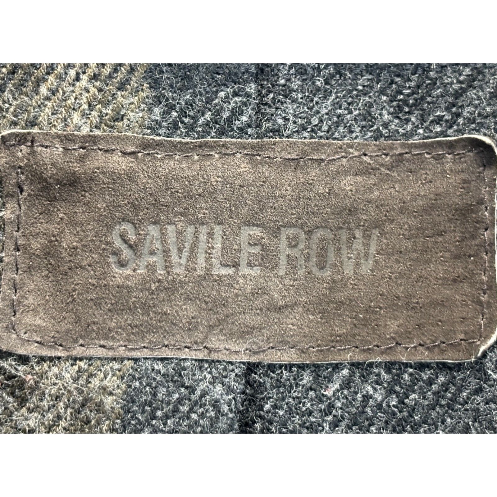 CHOCOOLATE Vtg Savile Row Brown Suede Car Coat Mens L Chocolate Brown Flannel Blanket Lined Size US L / EU 52-54 / 3 - 6 Thumbnail