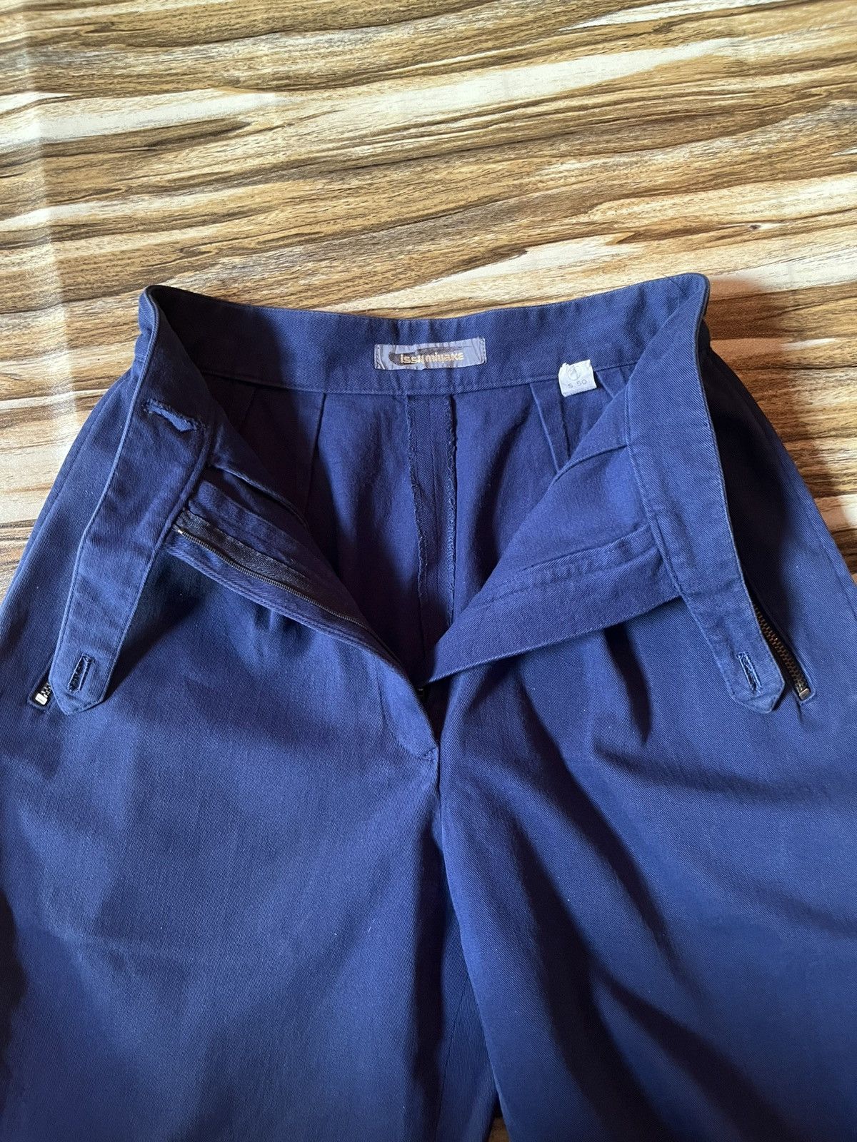 Issey Miyake Archive🔥 Vintage 80s Issey Miyake Gurkha Pants Navy Blue Size US 30 / EU 46 - 8 Thumbnail