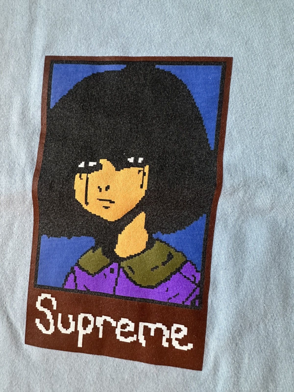 Supreme SUPREME EMO TEE LARGE BLUE FW24 Size US L / EU 52-54 / 3 - 6 Thumbnail