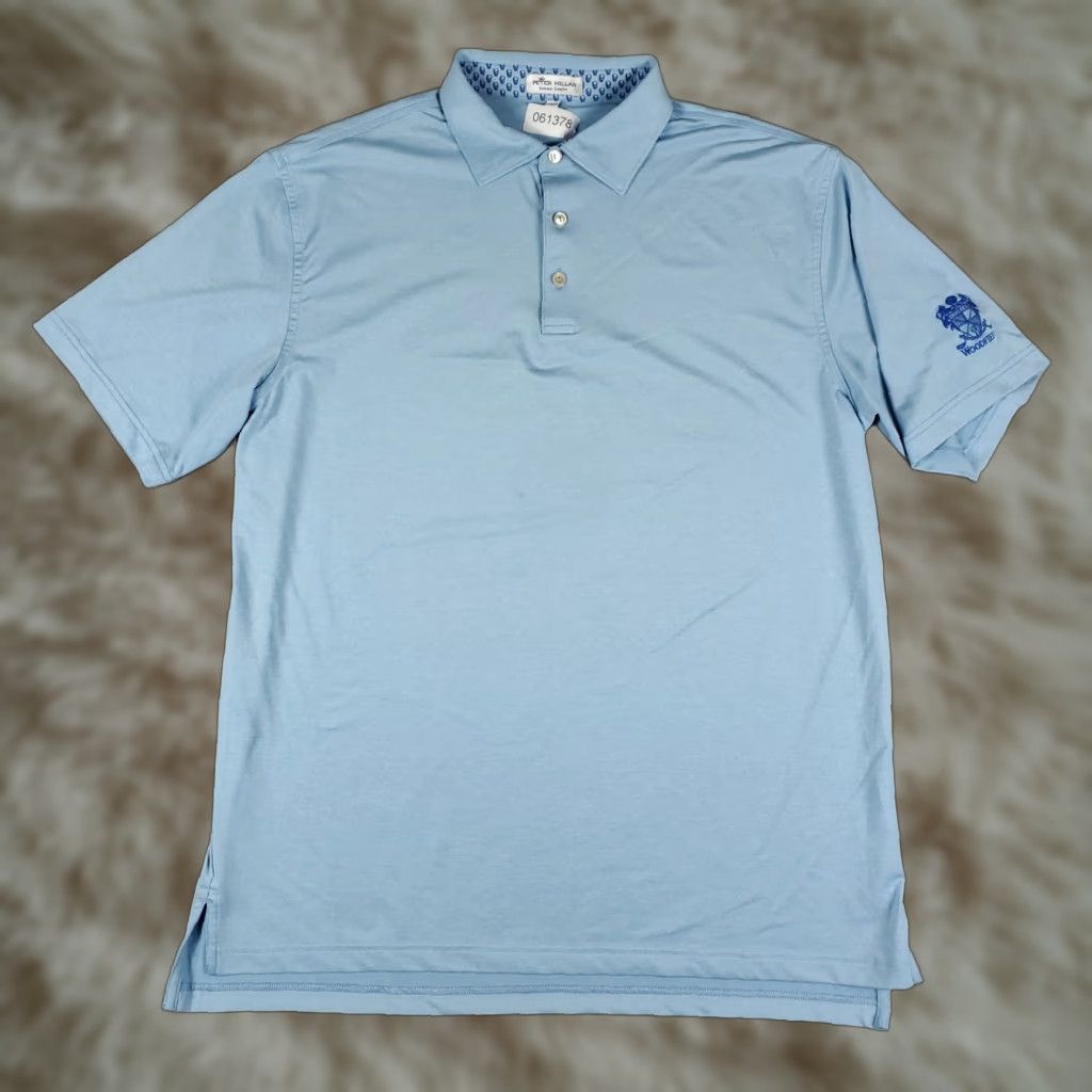 Peter Millar Peter Millar Polo Shirt Mens Large Blue Summer Comfort Golf Short Sleeve Size US L / EU 52-54 / 3 - 1 Thumbnail