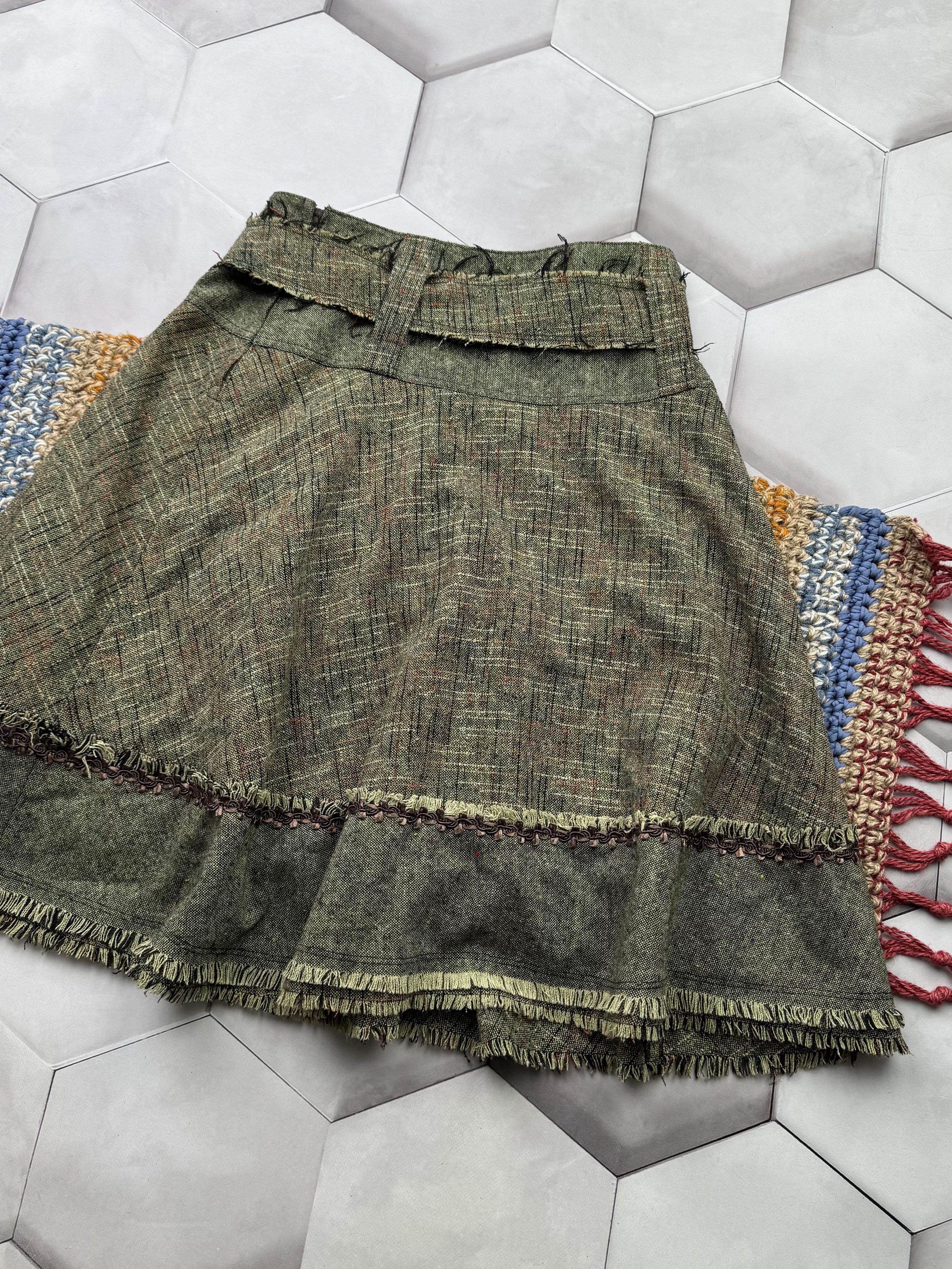 Japanese Brand Vintage Flare Skirt With Belt(E4) Size 28" / US 6 / IT 42 - 10 Thumbnail