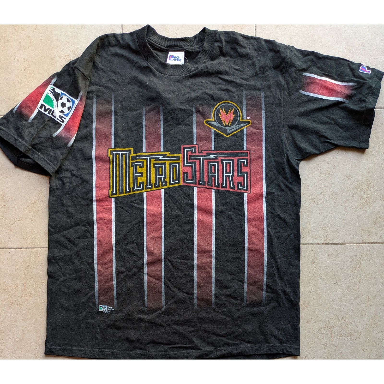 Nike × Starter NY/NJ MetroStars 90s "shirsey" XL jersey blk MLS soccer vtg Size US XL / EU 56 / 4 - 2 Thumbnail