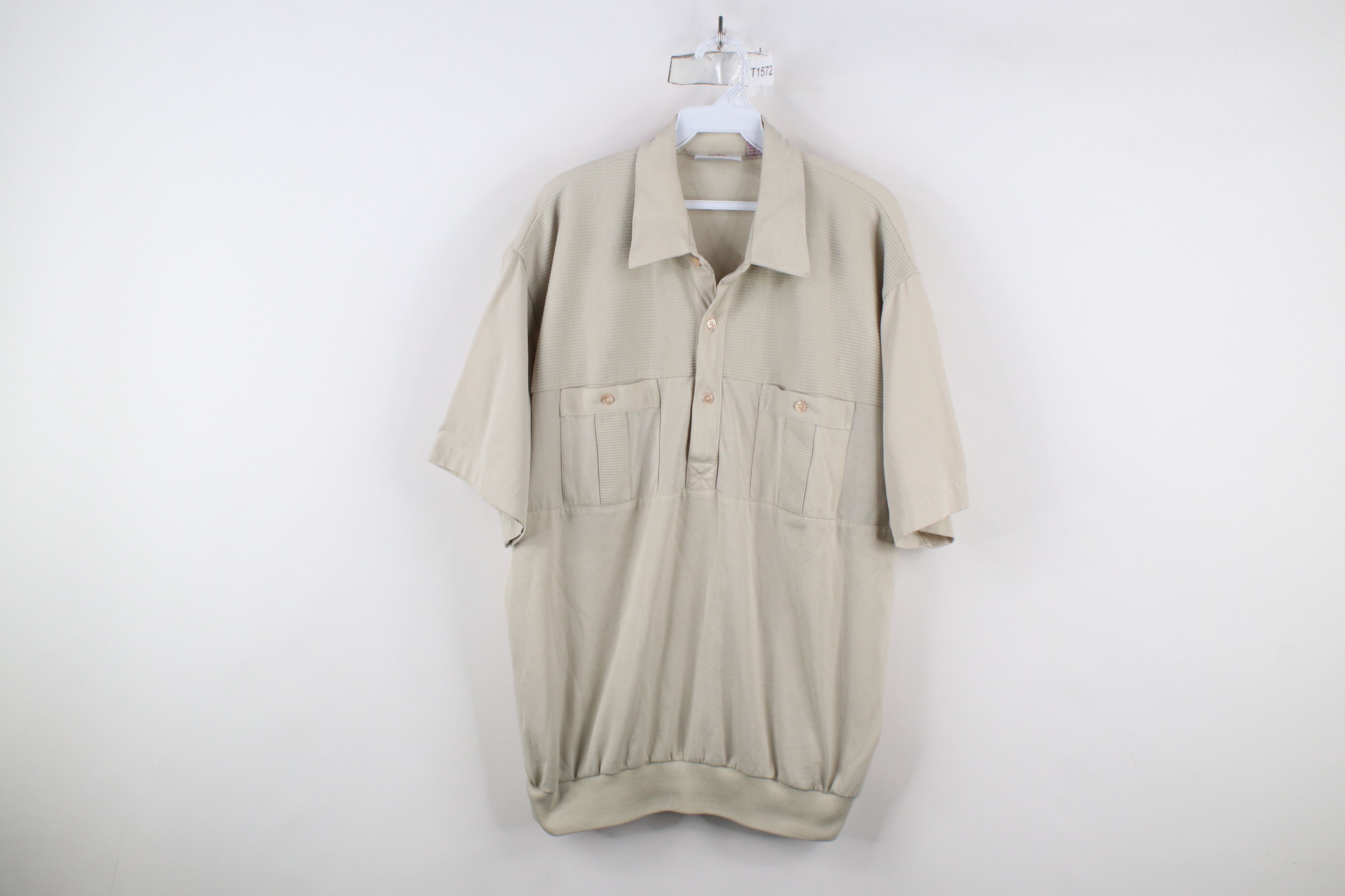 Vintage Vintage 90s Streetwear Ribbed Collared Pullover Polo Shirt Size US XL / EU 56 / 4 - 1 Thumbnail