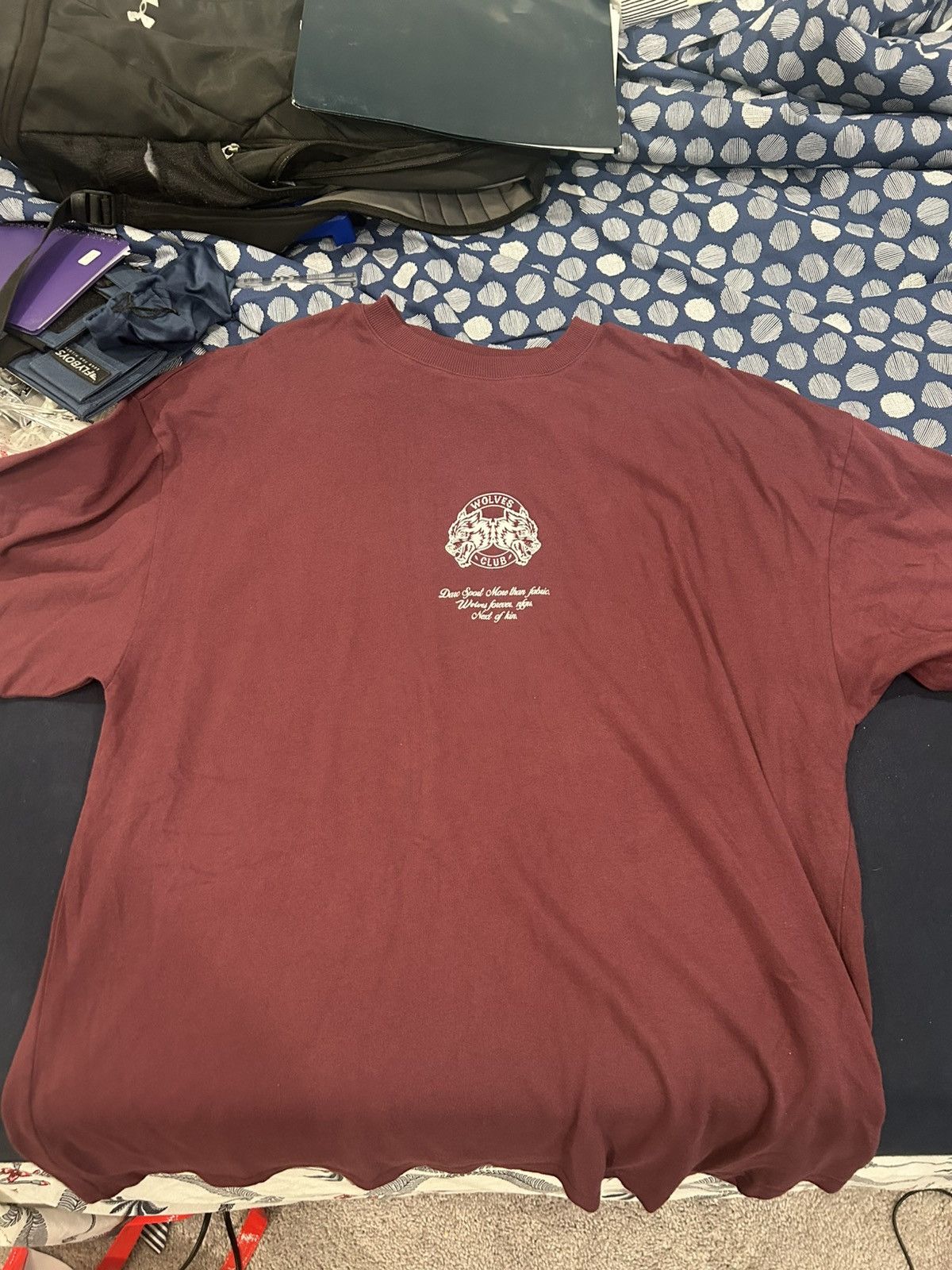 Darcsport Maroon Gym T Shirt Large Oversized