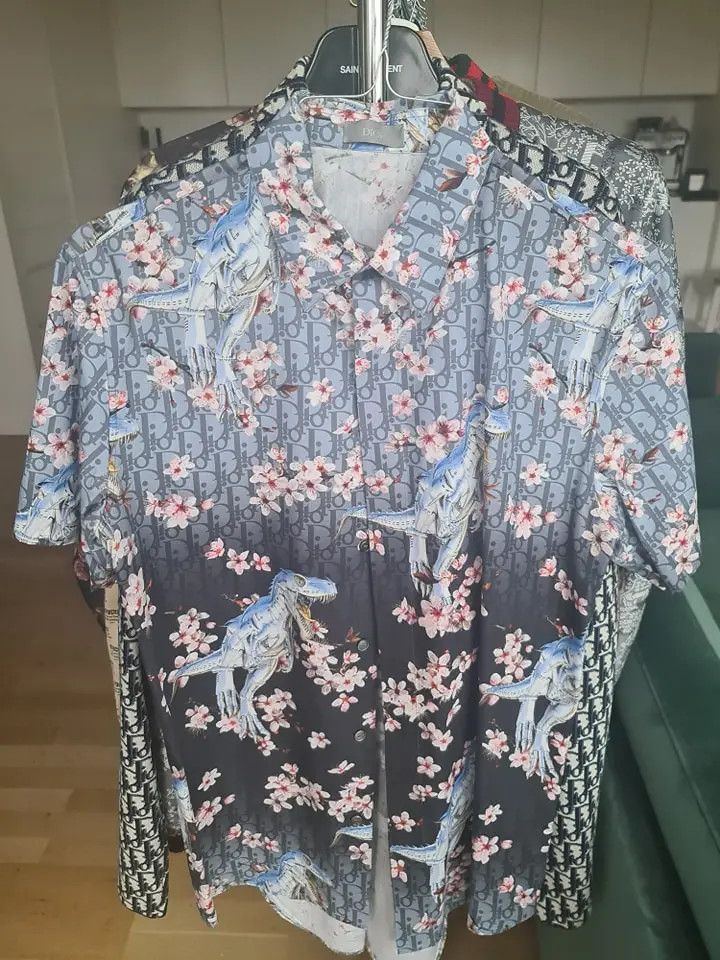 Dior robot dinosaur shirt best sale