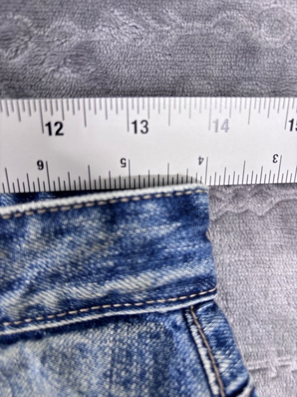 AG Adriano Goldschmied Women's AG Adriano Goldschmied Denim Skirt, 25R, Blue Size 42" / US 20 - 3 Thumbnail