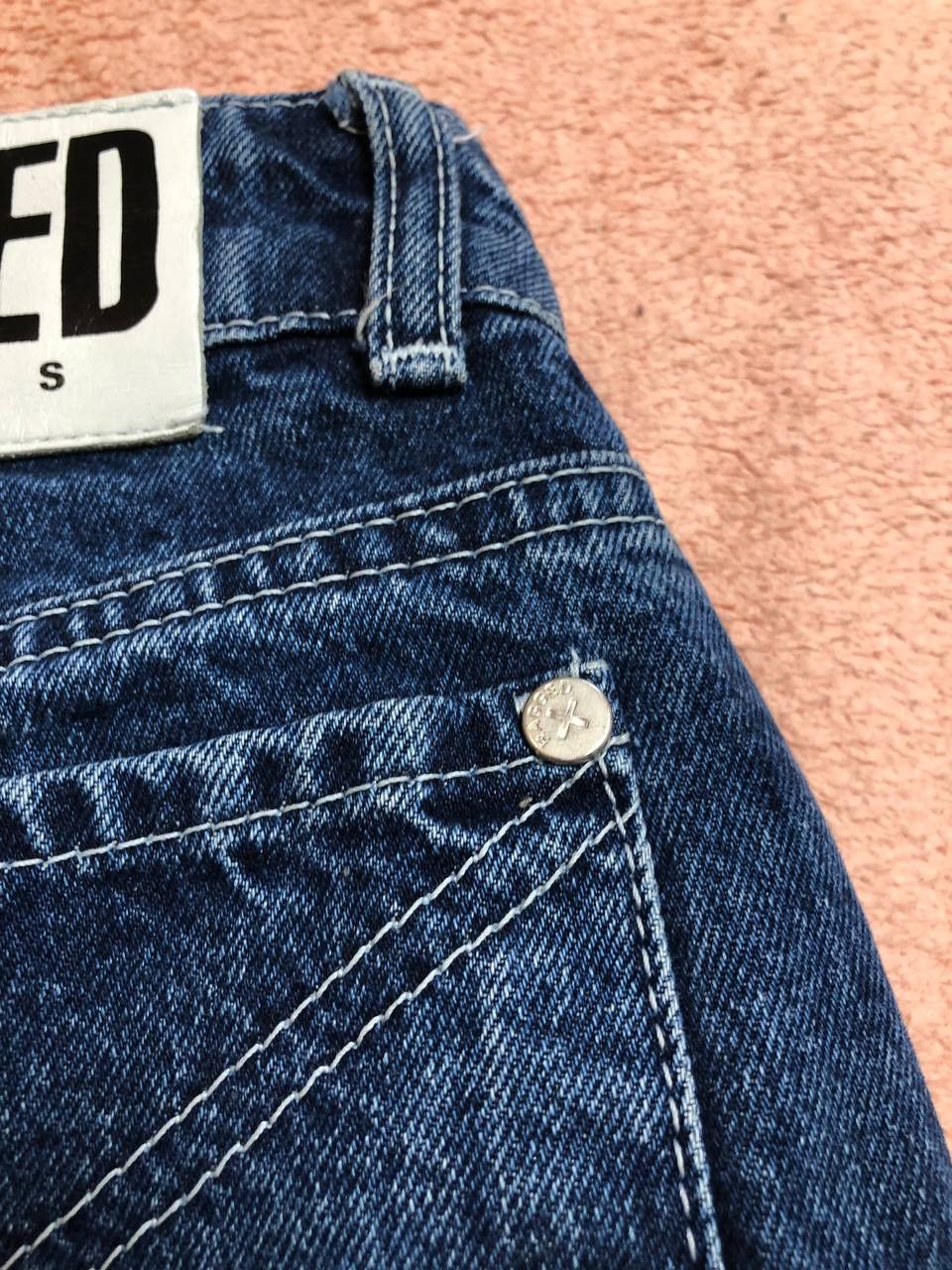 The Ragged Priest The Ragged Priest Y2K Flower Print Denim Jeans Size 28 Size 28" / US 6 / IT 42 - 17 Thumbnail
