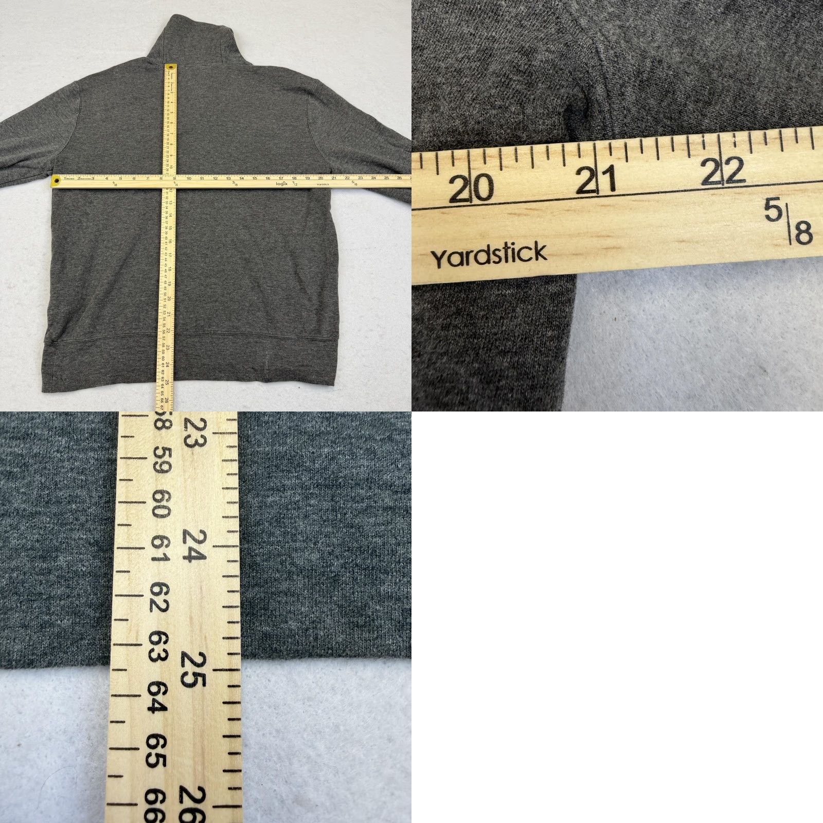 Polo Ralph Lauren Polo Ralph Lauren Sweatshirt Mens Medium Gray Button Shawl Collar Pony Logo Shirt Mens Size US M / EU 48-50 / 2 - 8 Thumbnail