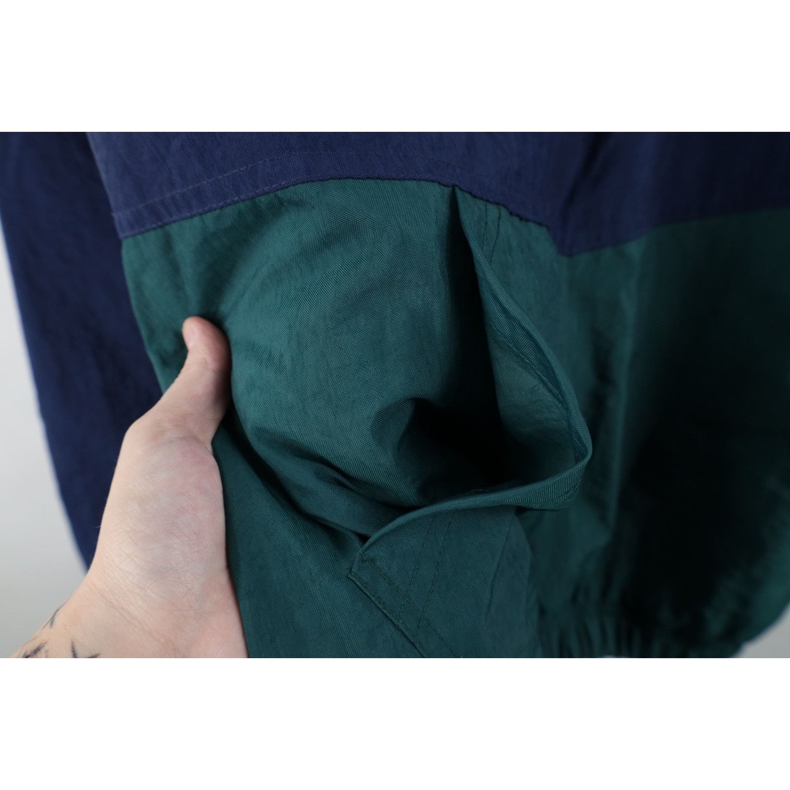 Vintage Vintage 90s Notre Dame University Half Zip Hooded Jacket Size US L / EU 52-54 / 3 - 10 Thumbnail