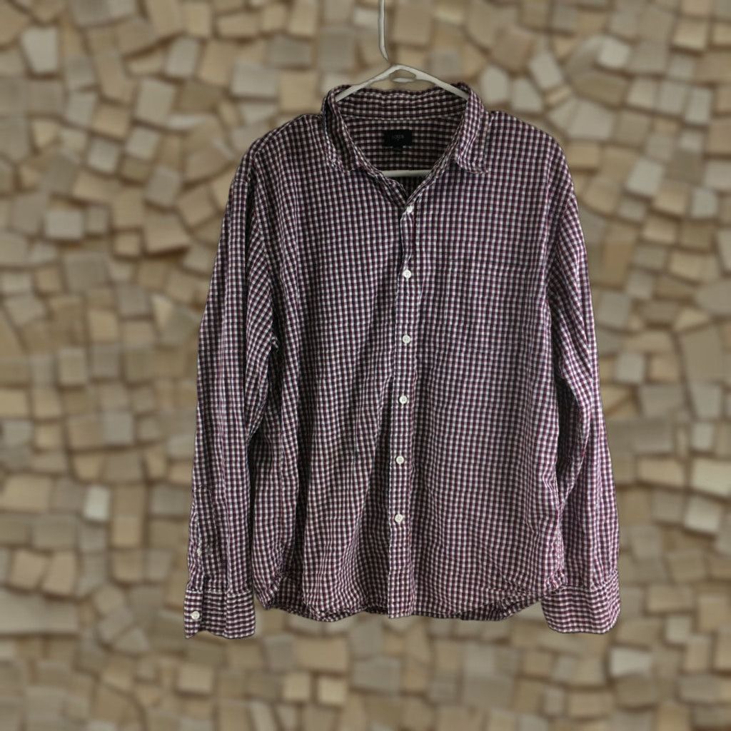 J.Crew J.Crew Shirt Men's XL Button-Up Long Sleeve Relaxed Fit Side Pocket Plaid Size US XL / EU 56 / 4 - 1 Thumbnail