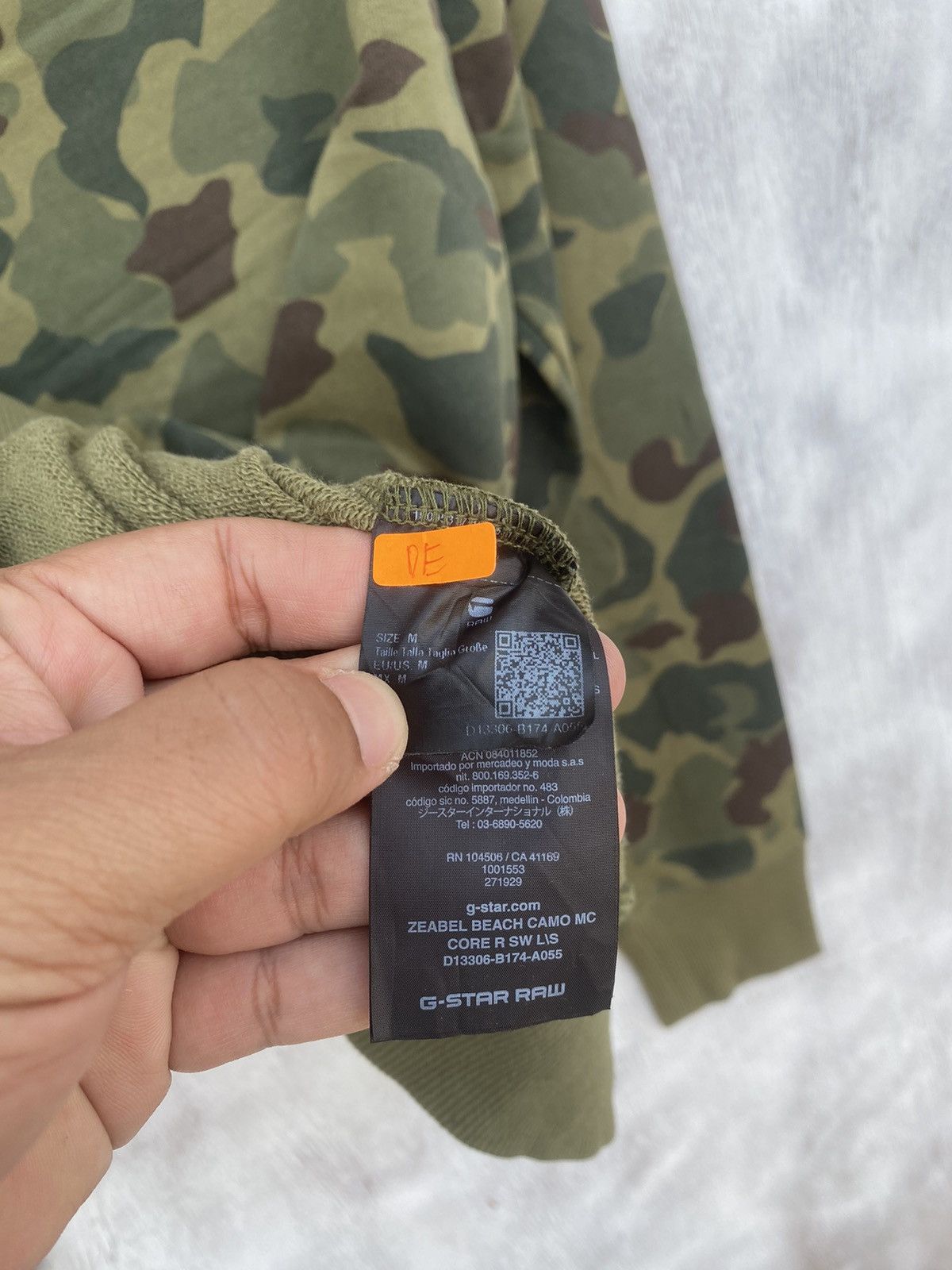 G-Star GSTAR CAMOUFLAG RAW SPELLOUT SWEATSHIRT Size US M / EU 48-50 / 2 - 6 Thumbnail