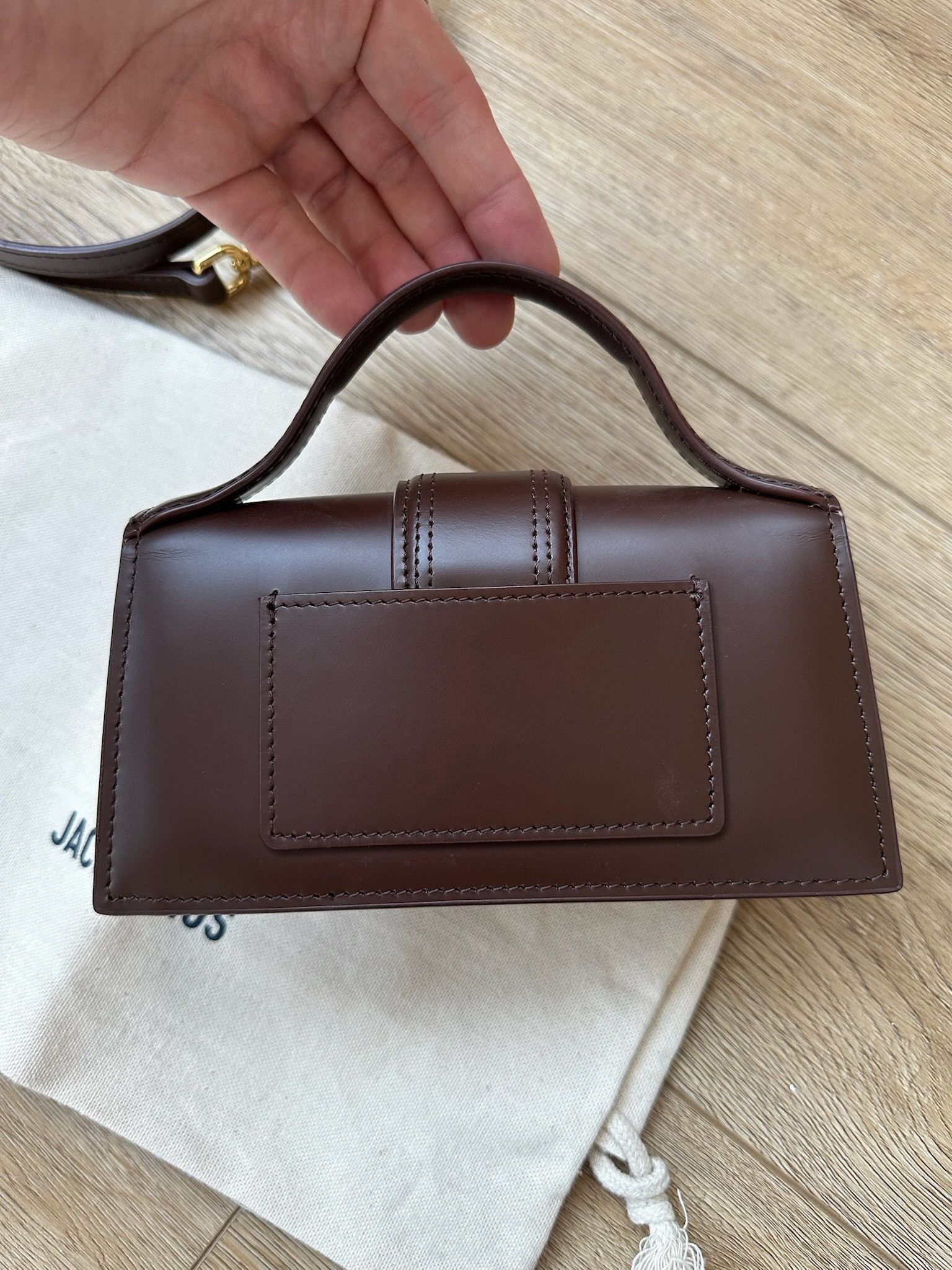 Jacquemus 🔥[SALE]🔥 Jacquemus Le Bambino Mini Flap Dark Brown Bag Size ONE SIZE - 4 Thumbnail