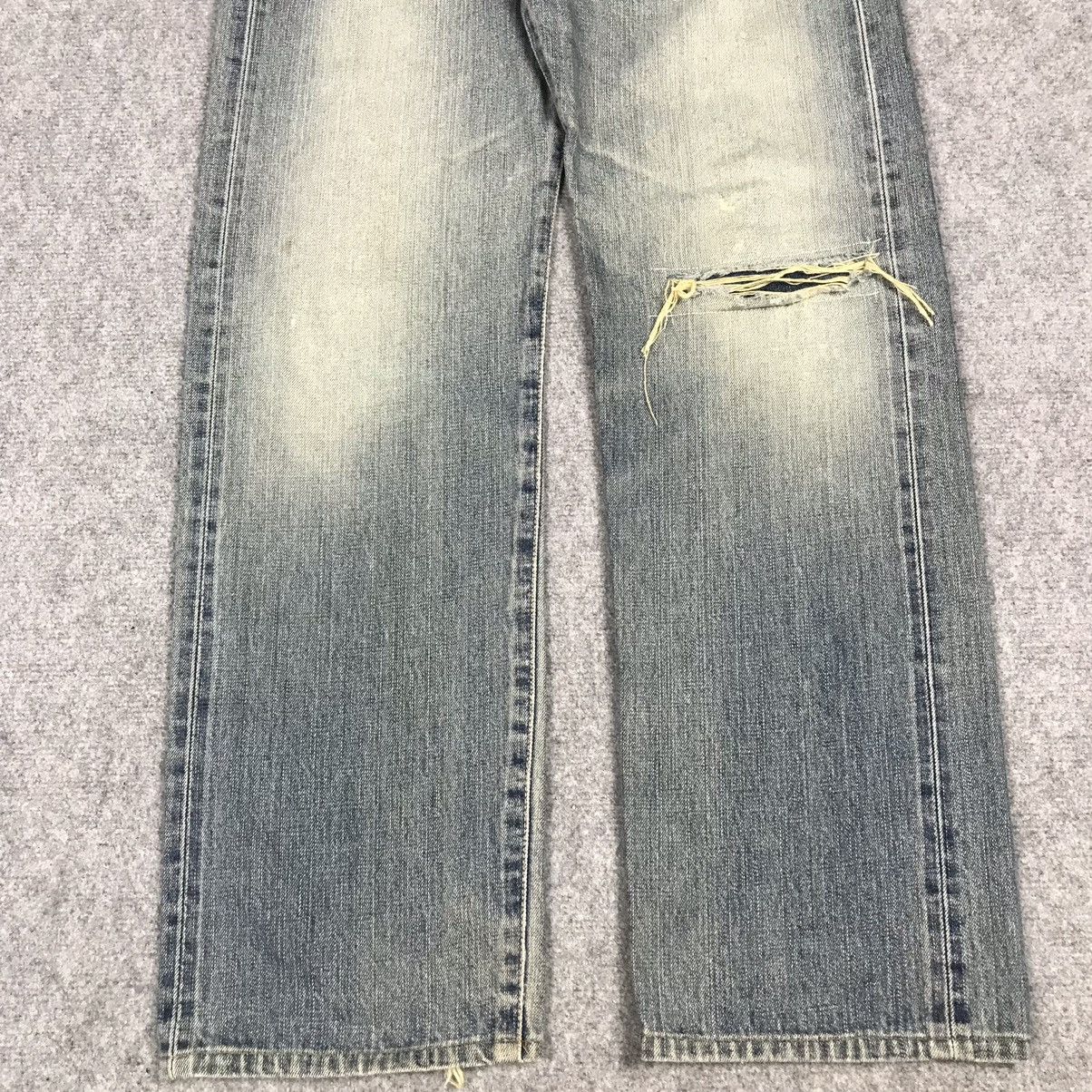 Japanese Brand BAGGY EDWIN SELVAGE DISTRESSED DENIM PANTS Size US 30 / EU 46 - 3 Thumbnail