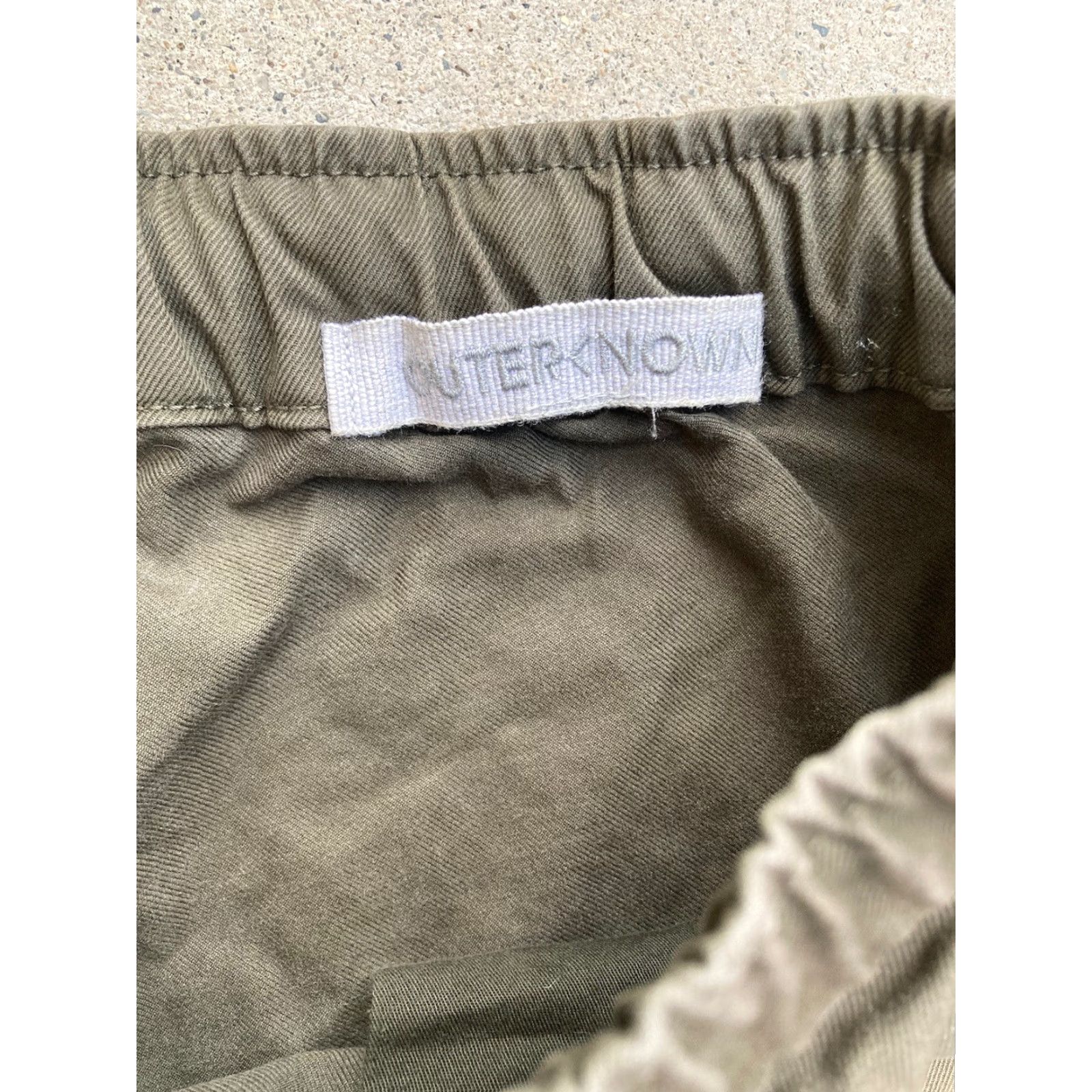 Outerknown Outerknown Men's Shorts M Green Solid Stretch DISTRESSED Beach PAINT Surf School Size US 31 - 2 Thumbnail