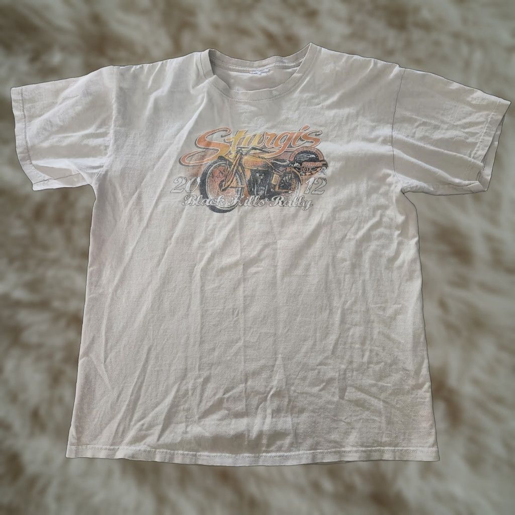 Doublet Sturgis T Shirt Mens Large Black Hills Rally Motorcycle 2012 Biker Double Sided Gray Short Sleeve Crew Neck Cotton Graphic Print Size US L / EU 52-54 / 3 - 1 Thumbnail