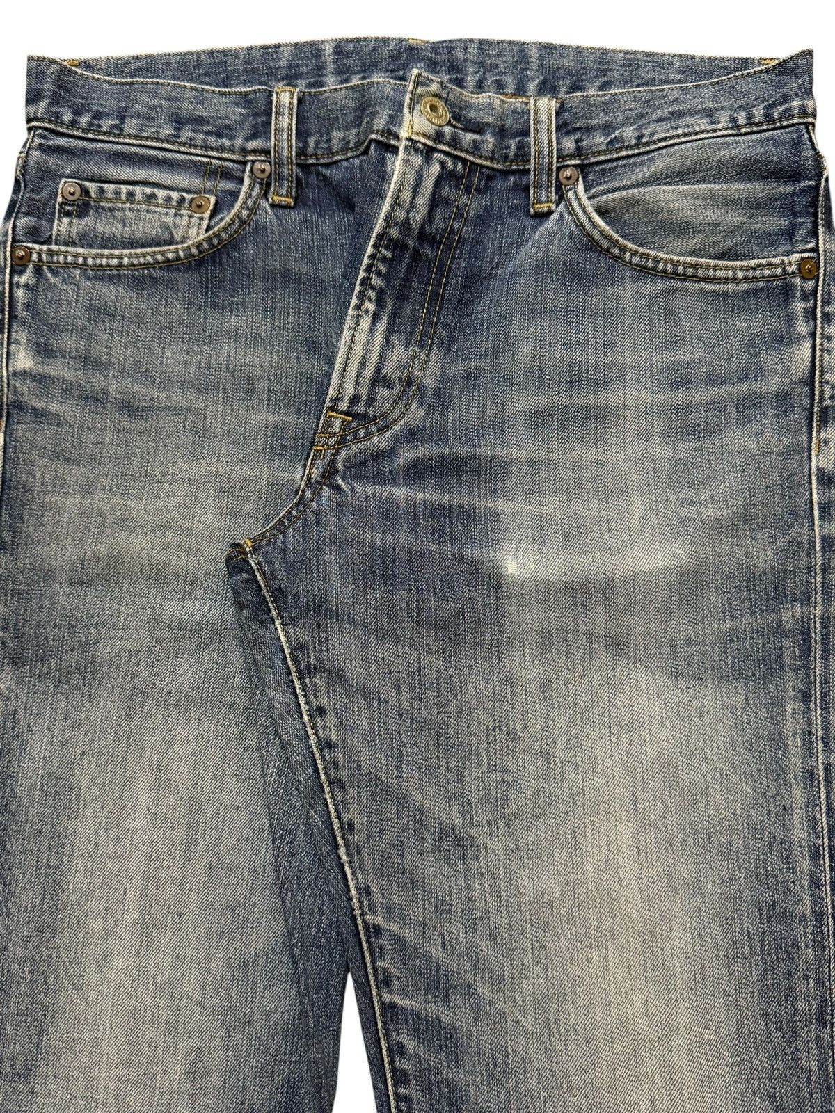 Uniqlo Vintage Japanese Uniqlo Blue Faded Wash Regular Straight Leg Size US 32 / EU 48 - 3 Thumbnail