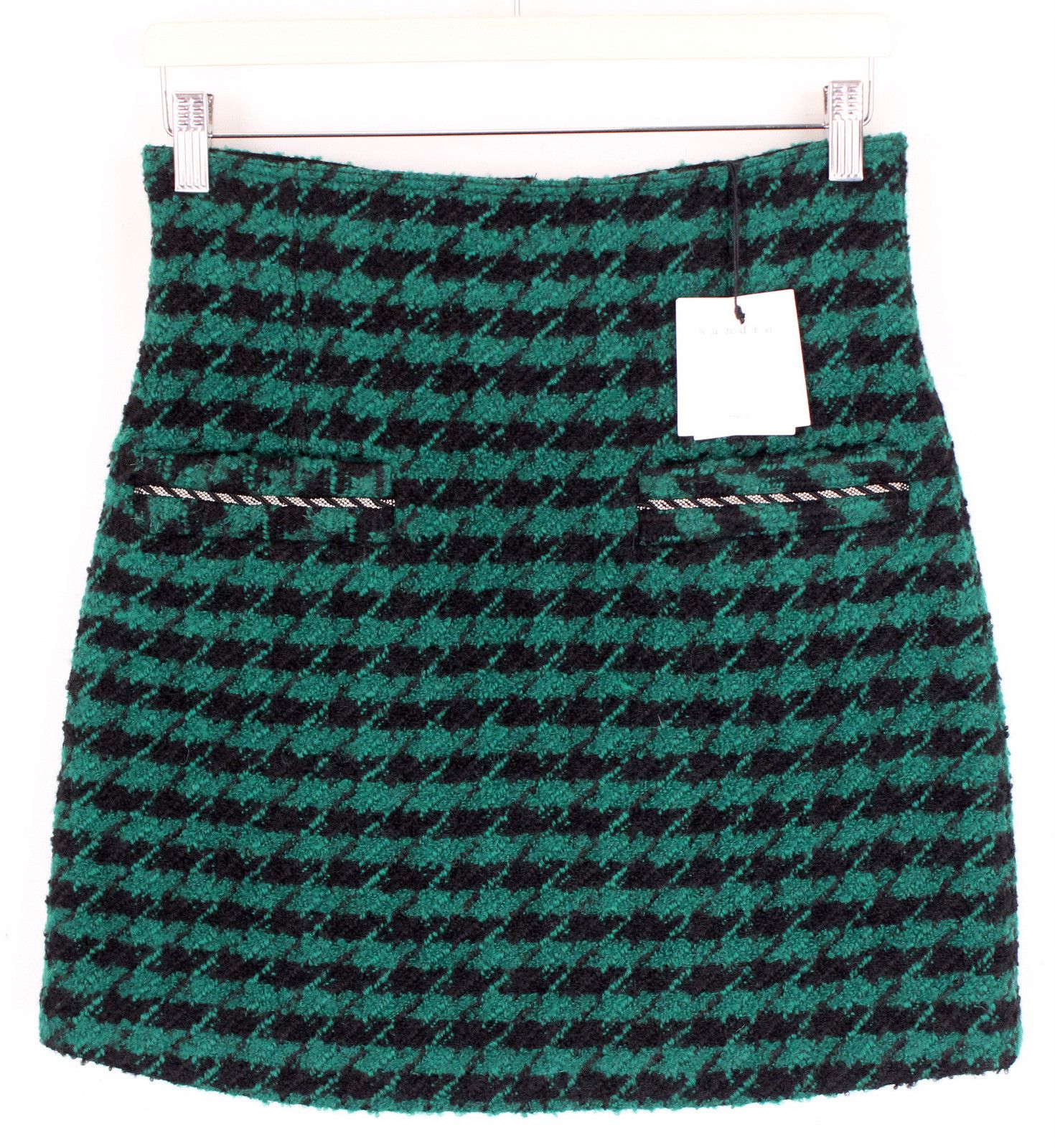 Sandro SANDRO Claudie Set Women's M/L Tweed Patterned Wool Blend Size M / US 6-8 / IT 42-44 - 7 Thumbnail