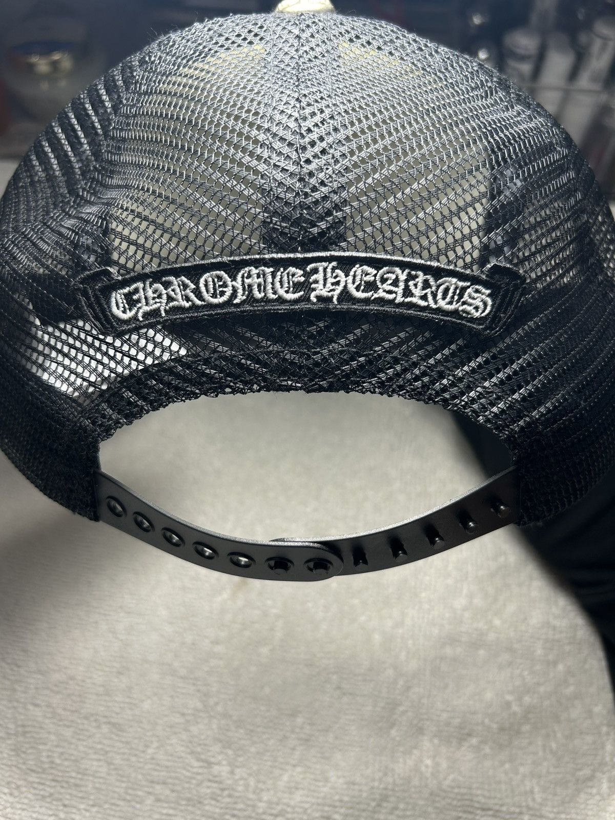 Chrome Hearts Chrome Hearts cemetery trucker hat white/black/camo Size ONE SIZE - 4 Thumbnail