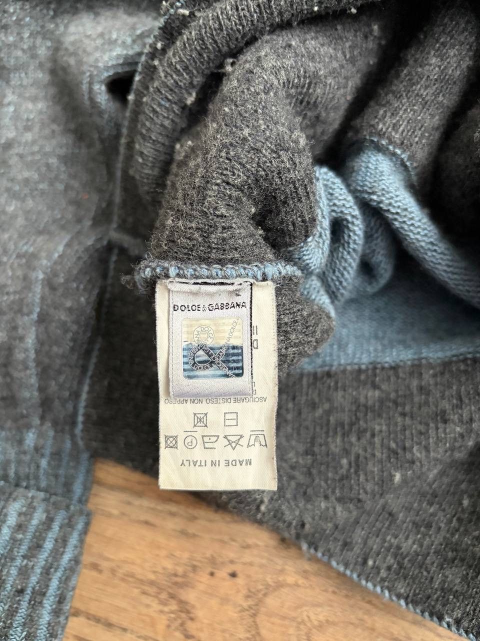 Dolce & Gabbana Dolce & Gabbana Vintage Wool Zip Mens Sweater Size US M / EU 48-50 / 2 - 7 Thumbnail
