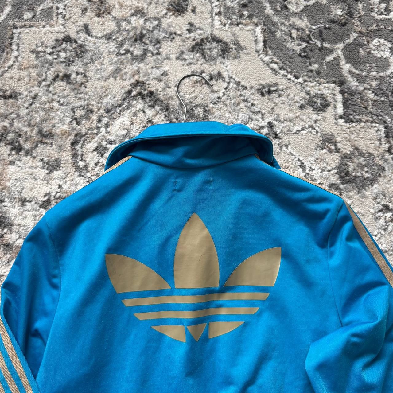 Adidas Vintage 3 Stripes Big Logo Track Jacket Adidas Blue Size US S / EU 44-46 / 1 - 6 Thumbnail