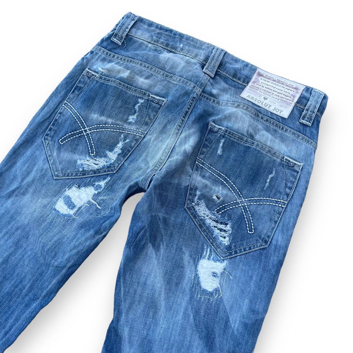20471120 × Absolut Joy × Beauty Beast 🇯🇵 ABSOLUT JOY DISTRESSED LGB IFSIXWASNINE DENIM PANTS Size US 30 / EU 46 - 9 Thumbnail