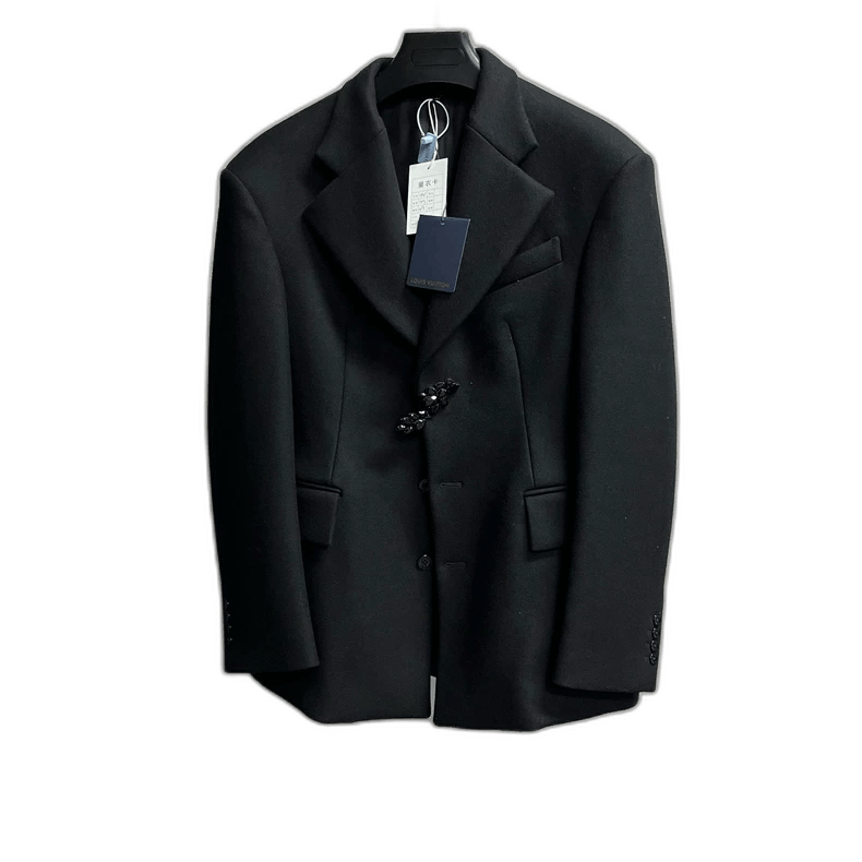 Louis Vuitton Louis Vuitton Louis Vuitton Black ButtonDown Blazer-2506 Size US L / EU 52-54 / 3 - 1 Thumbnail