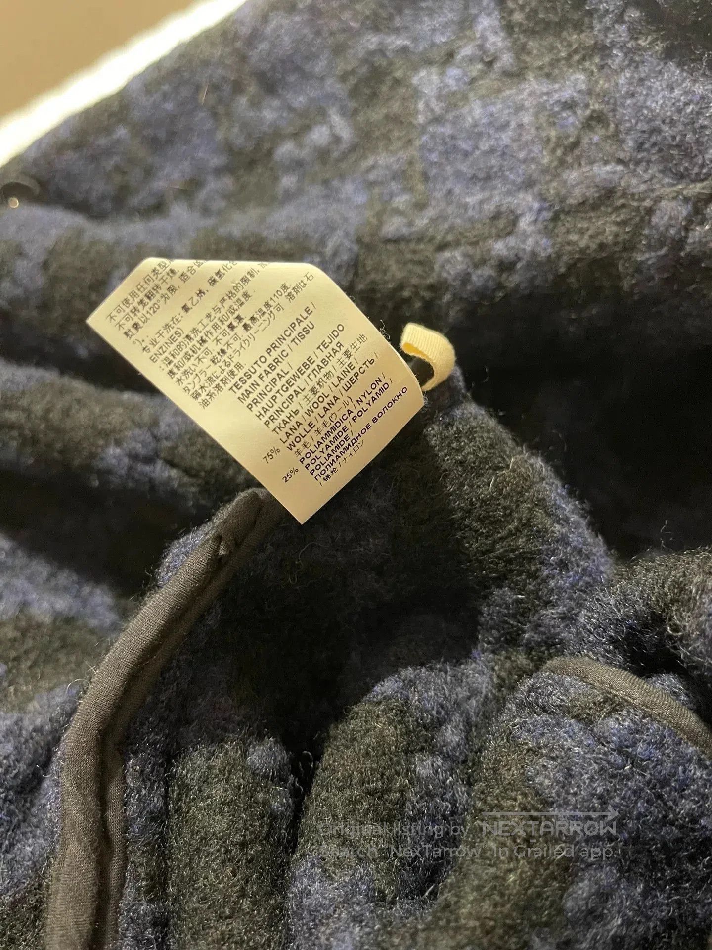 Marni marni wool coat in blue and black. Size L / US 10 / IT 46 - 5 Thumbnail