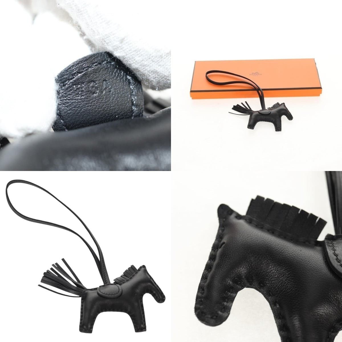 Hermes Hermes Rodeo PM Charm Leather Black Size ONE SIZE - 5 Thumbnail