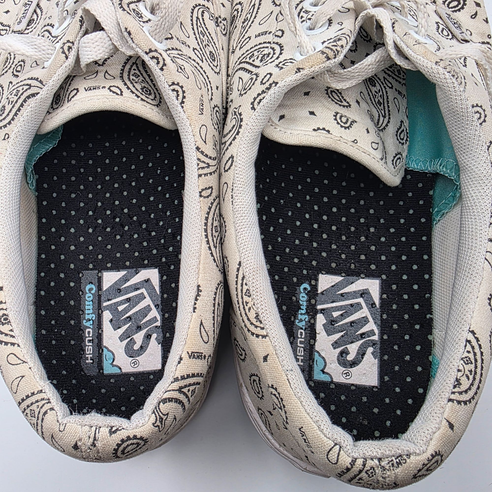 Vans VANS ComfyCush Era Mens Size 13 Paisley White Sneaker Shoes Size US 13 / EU 46 - 6 Thumbnail