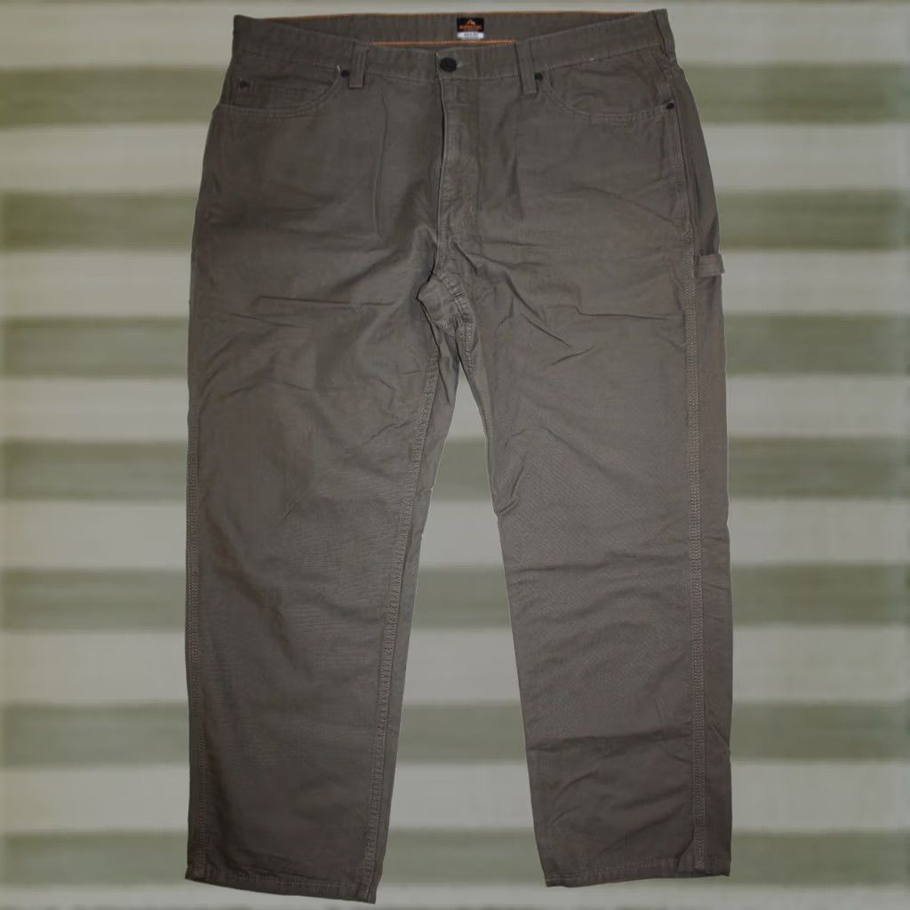 Vintage Ridgecut Toughwear Pants Men's 42x31 Carpenter Canvas Work Brown Size US 42 / EU 58 - 1 Thumbnail