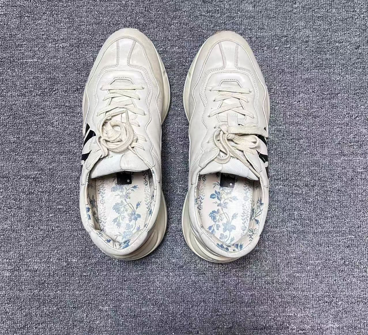 Gucci Gucci Rhyton Low-top Sneakers in Beige Size US 12 / EU 45 - 6 Thumbnail