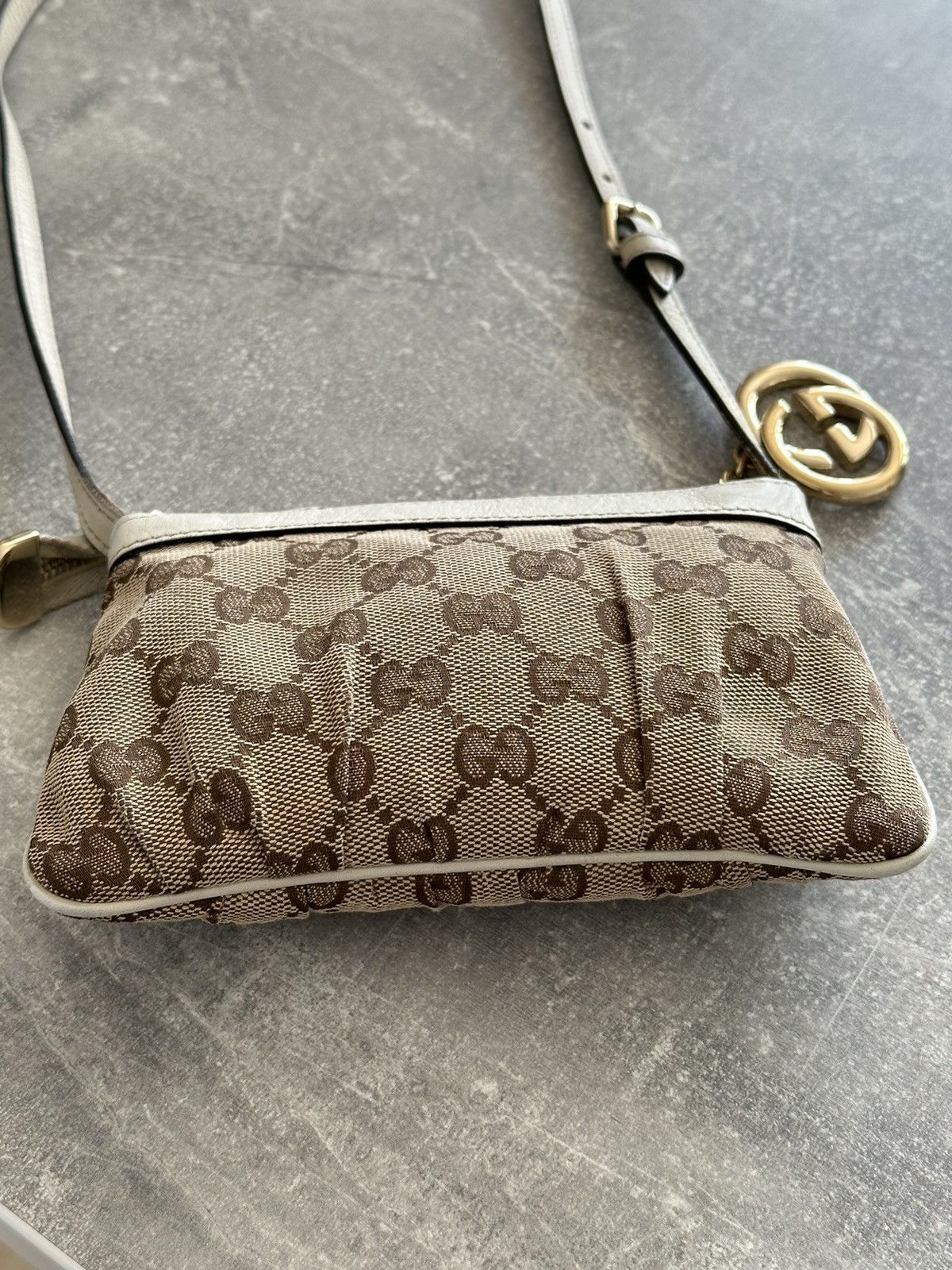 Gucci Gucci Mini Monogram Cross Body bag White/Beige 212216 Size ONE SIZE - 8 Thumbnail