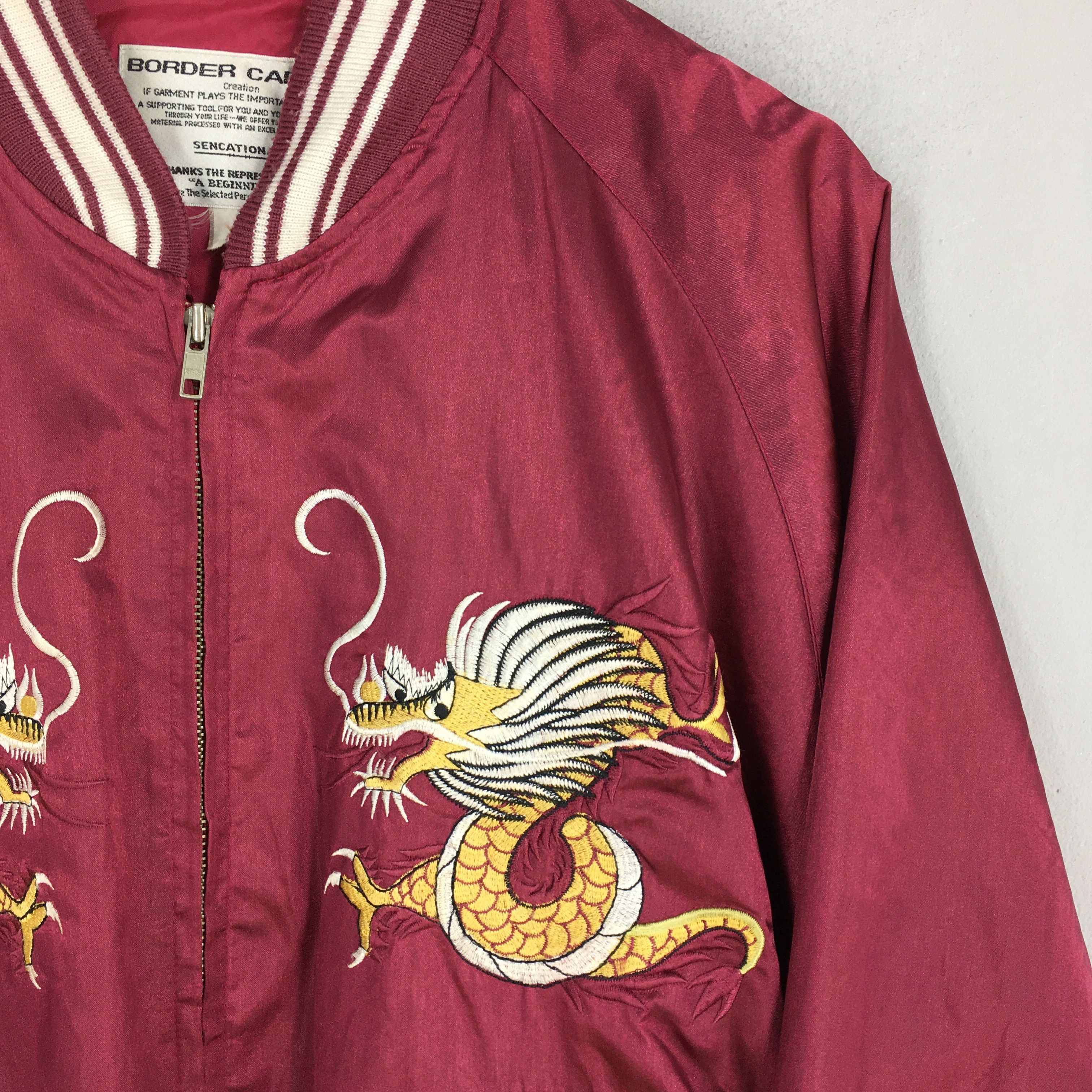 Japanese Brand Vintage Sukajan Dragon Uss Midway Us Navy Jacket Large Size US L / EU 52-54 / 3 - 7 Thumbnail