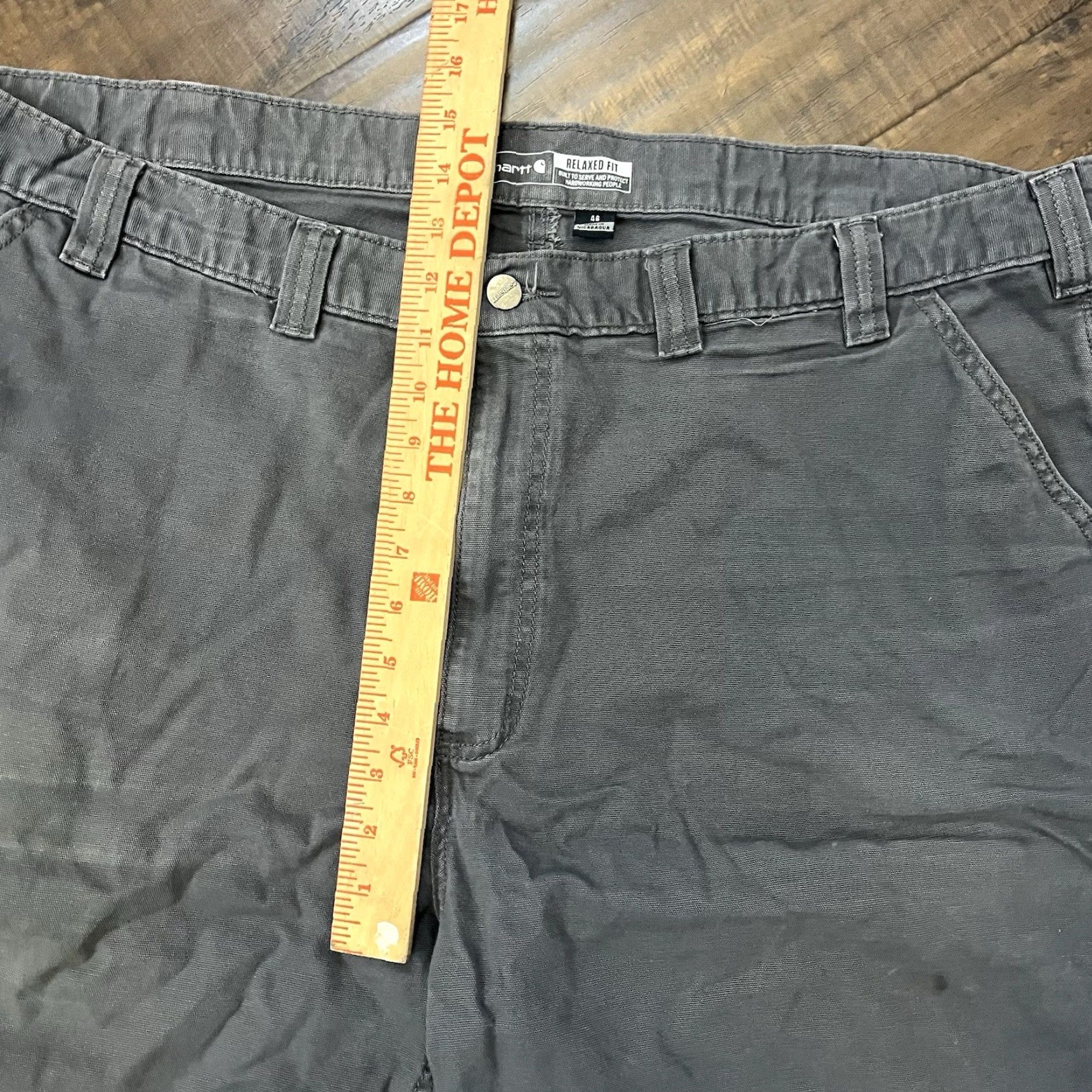 Carhartt Carhartt Utility Work Shorts Men's Size 46 Relaxed Fit Canvas Cargo Gray Size US 30 / EU 46 - 6 Thumbnail