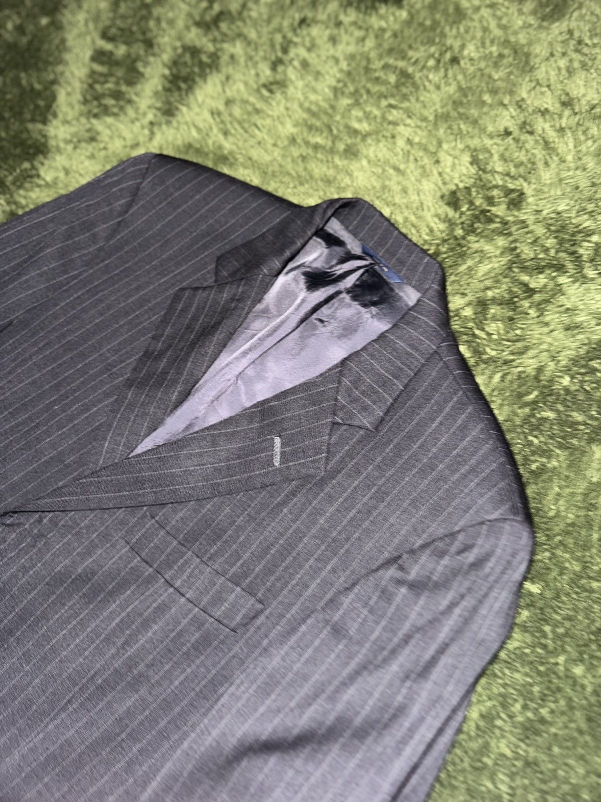 Brooks Brothers Brooks Brothers Made in USA Stripe Viscose Blazer Size US M / EU 48-50 / 2 - 2 Thumbnail