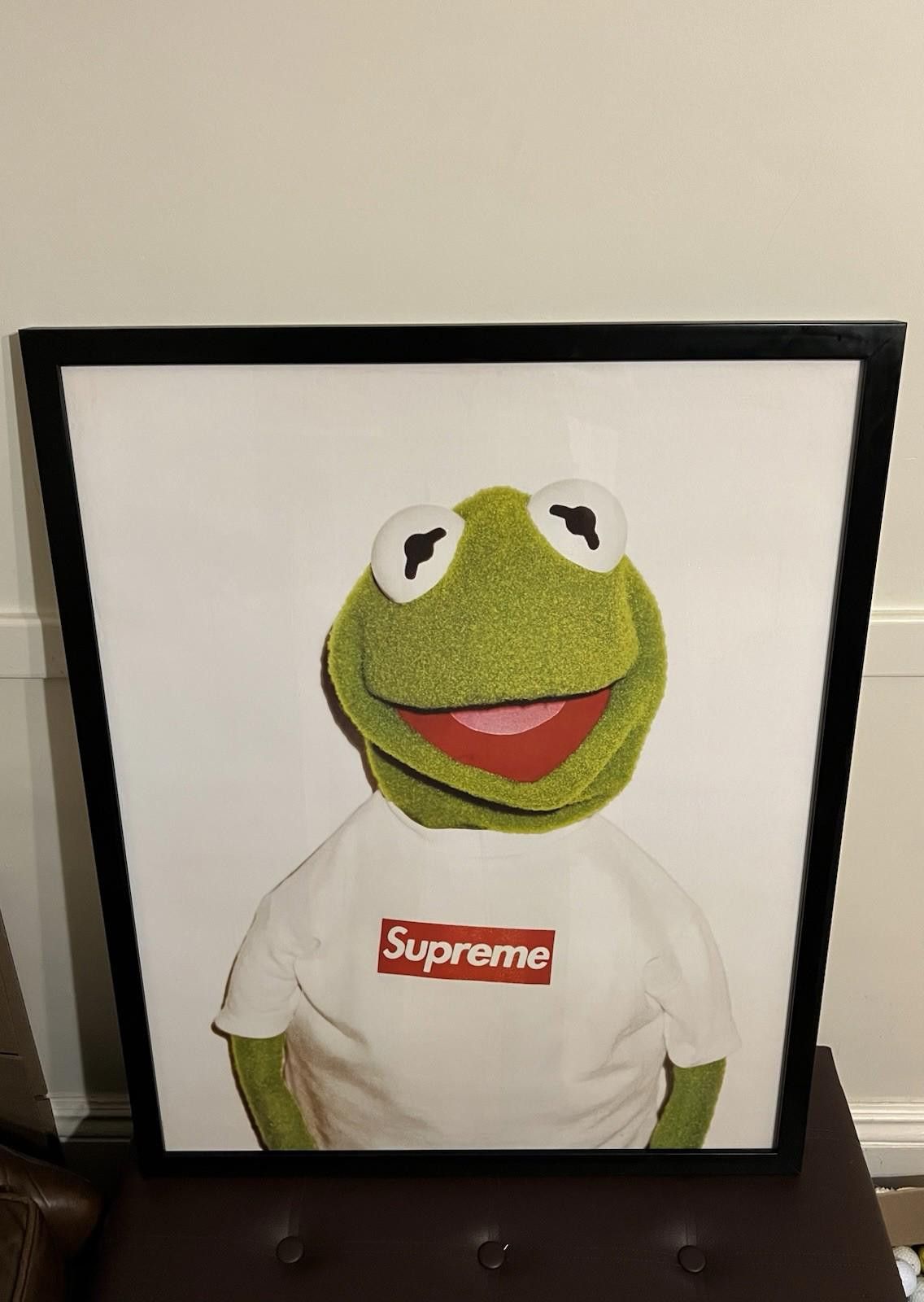 Orginal Supreme x Kermit The Frog Street AD poster Framed
