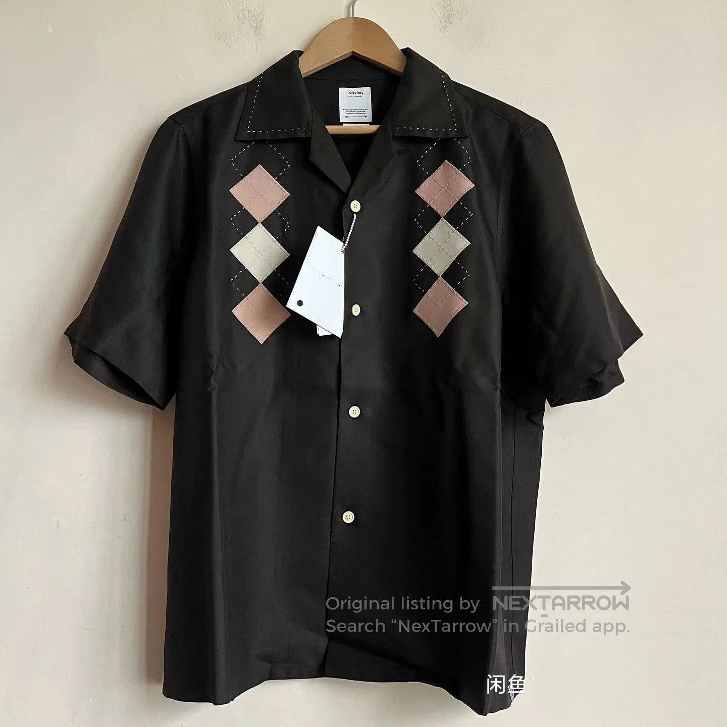 Visvim visvim KEESEY S/S Shirt with Argyle Patches. Size US M / EU 48-50 / 2 - 1 Thumbnail