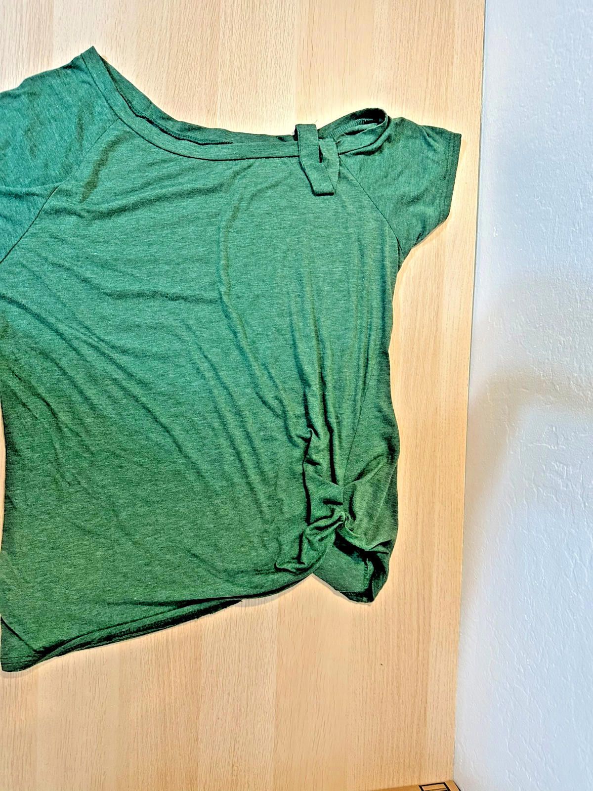 Designer Ladies’ Cold Shoulder Shirt – Emerald Green, Plus Size (2XL) Size XXL / US 16-18 / IT 52-54 - 2 Thumbnail