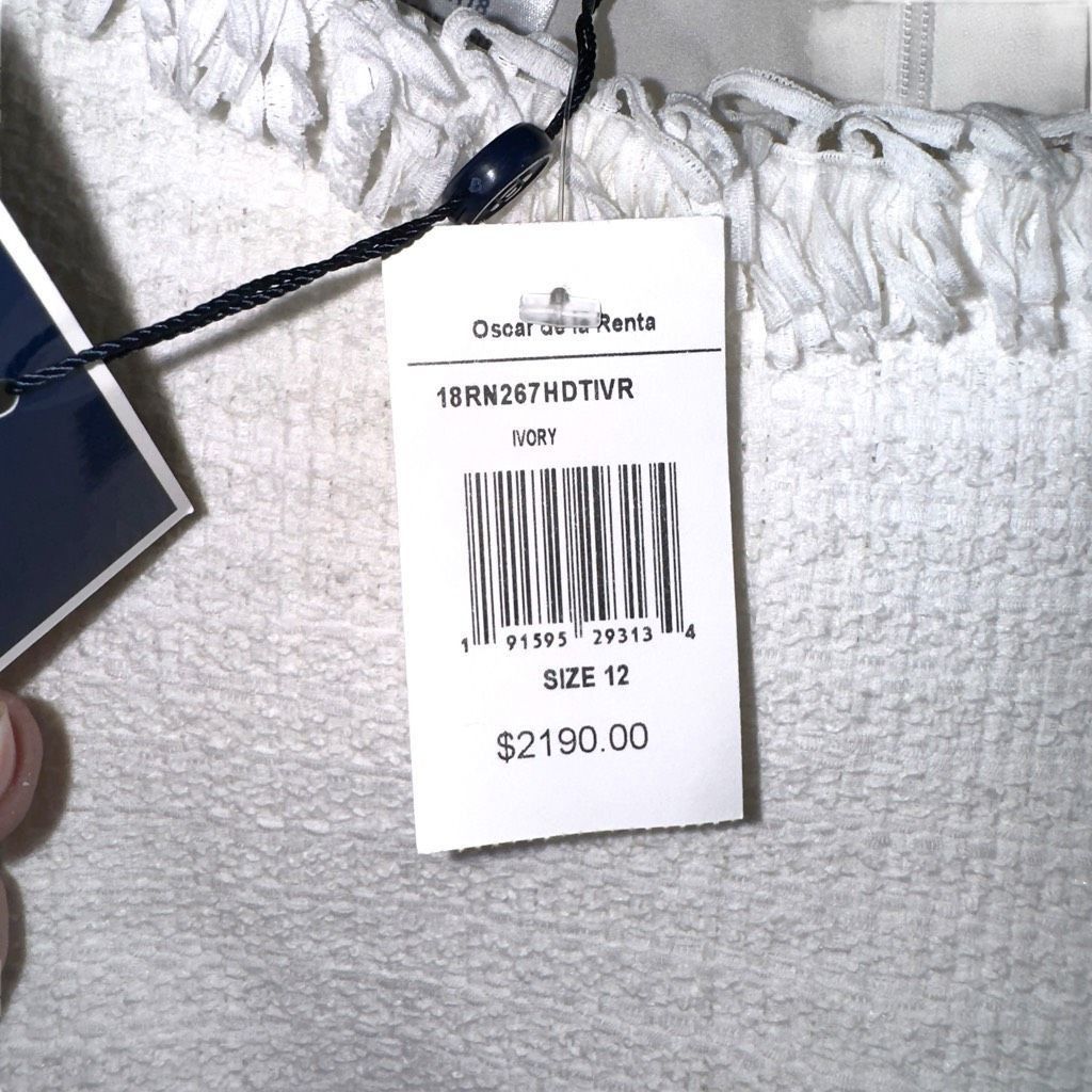 Oscar De La Renta NWT Oscar De La Renta Bicolor Houndstooth Tweed Dress Sz 12 Size XL / US 12-14 / IT 48-50 - 4 Thumbnail