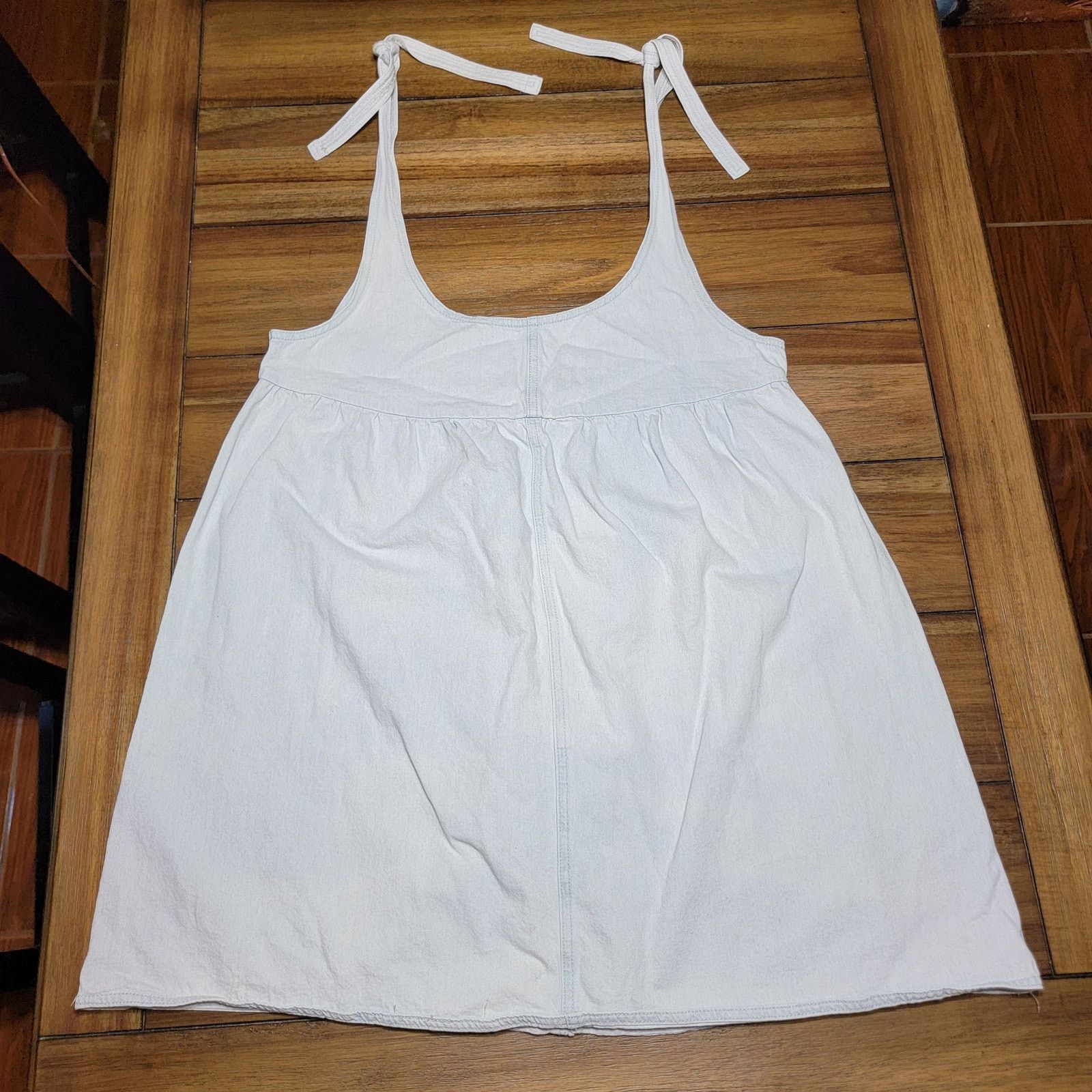 Cotton On Cotton:On Light Blue Denim Skirt Overalls - Size Large Size 38" / US 16 / IT 52 - 1 Thumbnail
