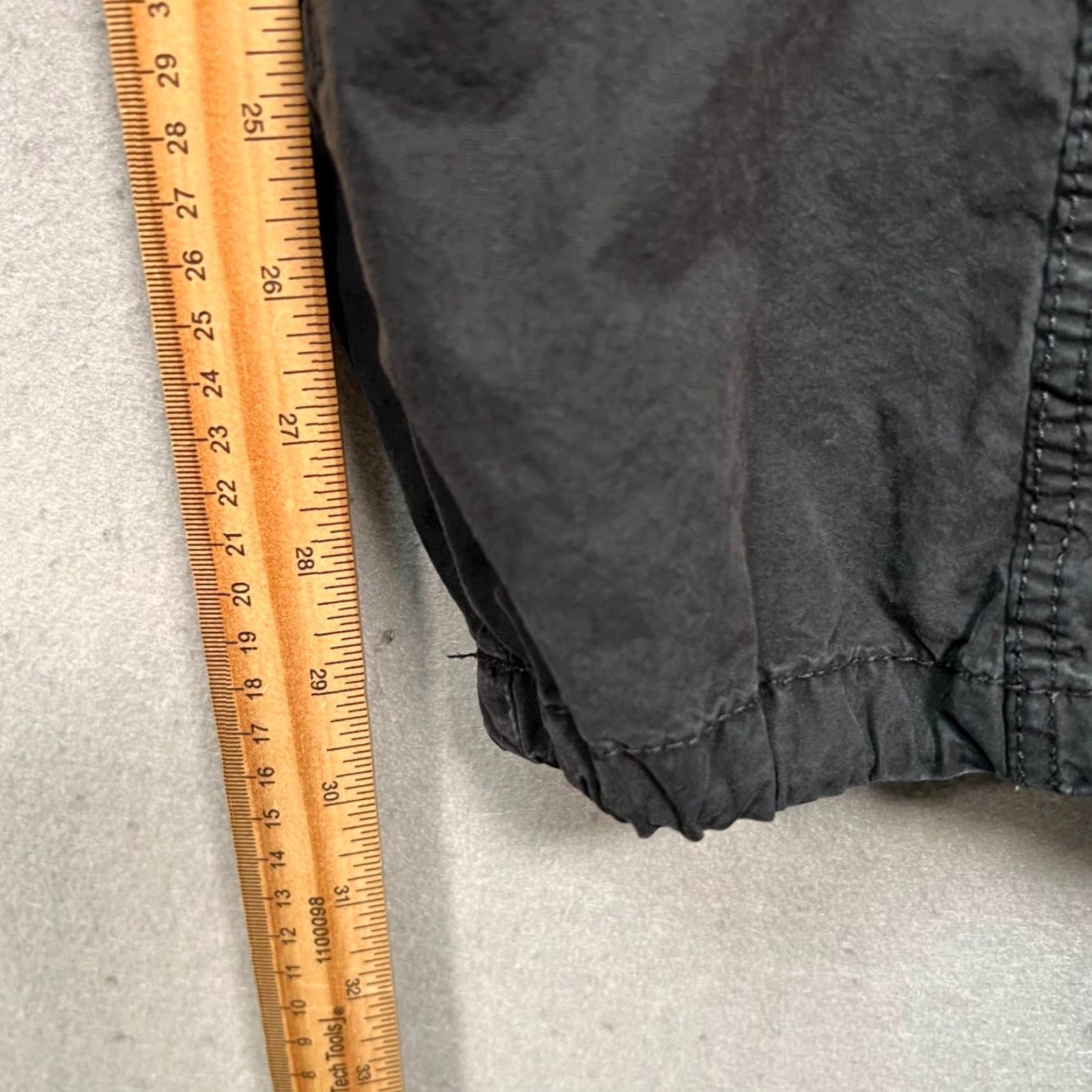 Zara Zara Black Cotton Elastic Waist Wide-Leg Pants Womens Size S Small Regular Inseam 30in Ankle Stretch Size 28" / US 6 / IT 42 - 7 Thumbnail