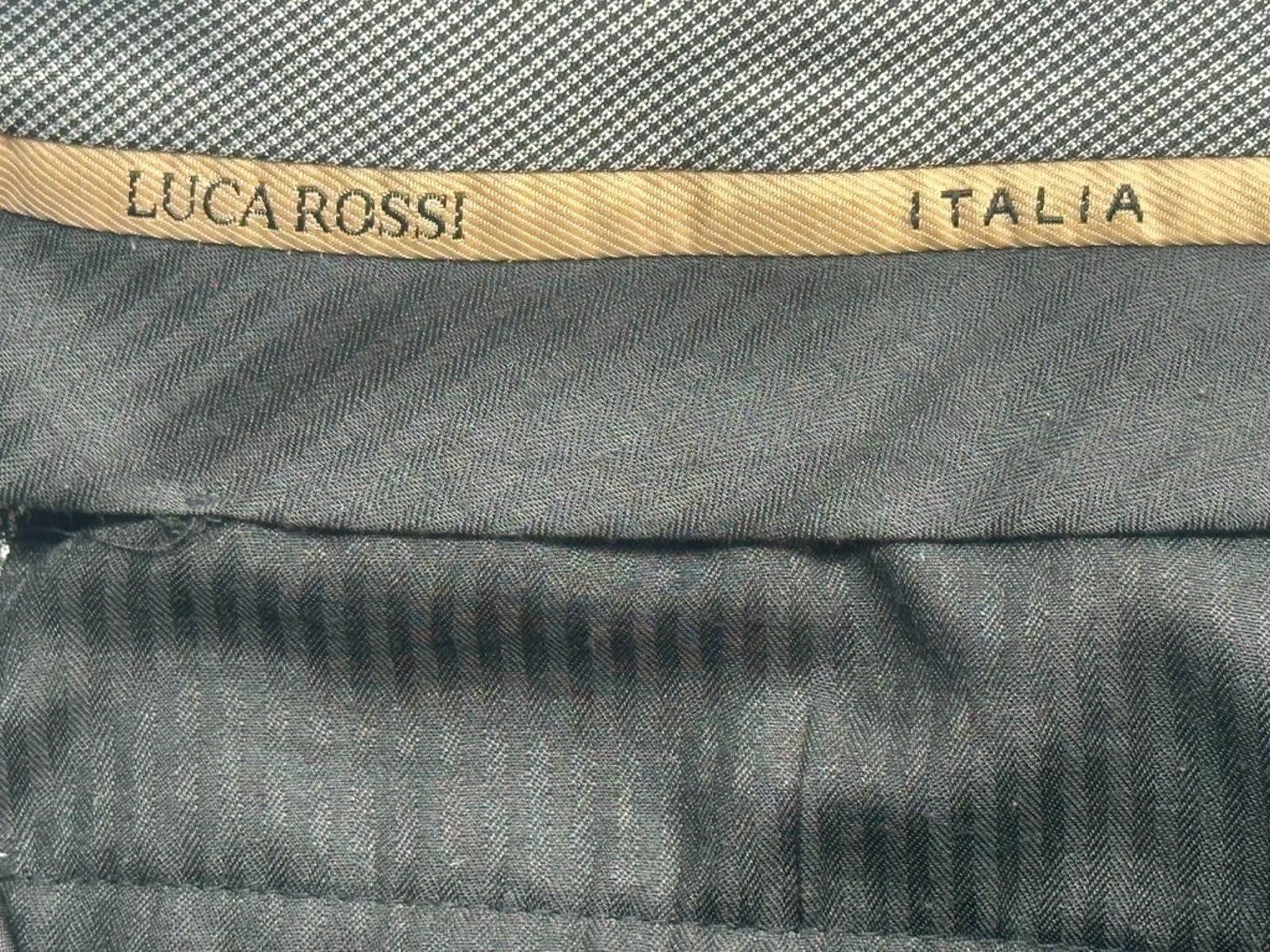 Other Luca Rossi Pleated Pinstripe Gray Dress Pants Men's 40/34 Size US 40 / EU 56 - 4 Thumbnail