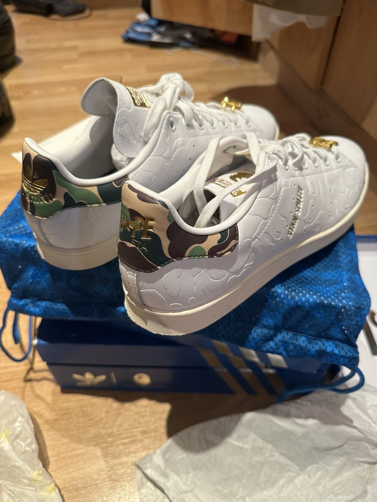 Adidas × Bape Adidas Stan Smith BAPE “30th Anniversary” White Size UK9.5 Size US 10 / EU 43 - 4 Thumbnail
